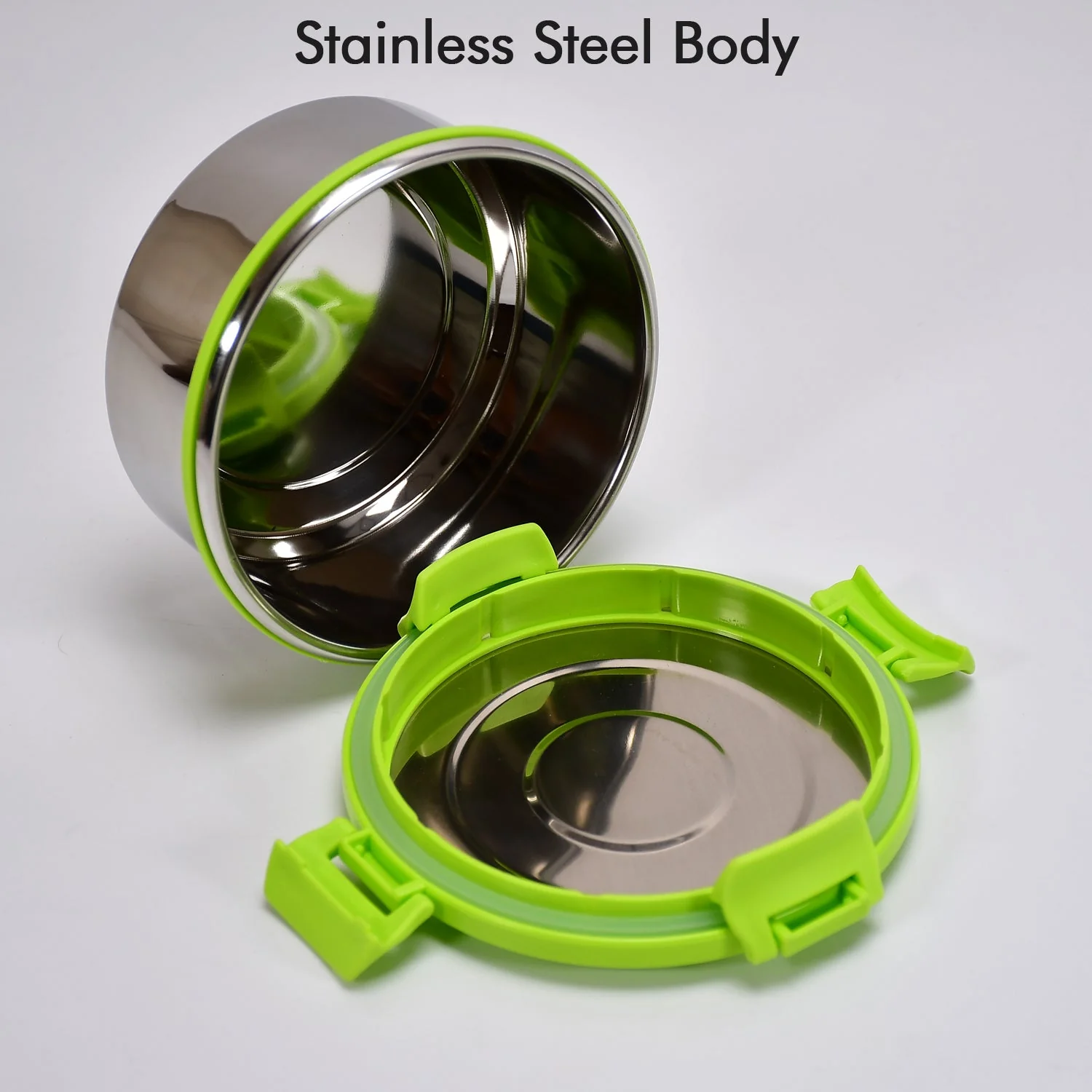 Ganesh Solo round 400 Stainless Steel Leak proof airtight Lunch Pack for Office use - Image 6