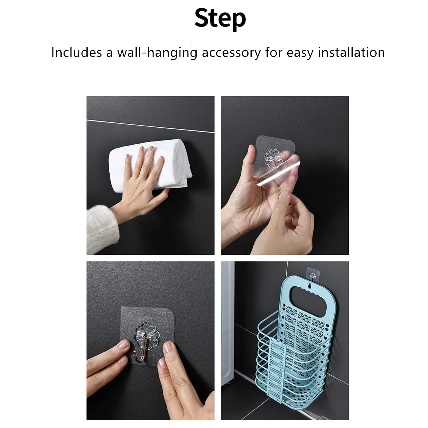 Portable Laundry Basket – Washing Clothes Storage Hamper - Image 6