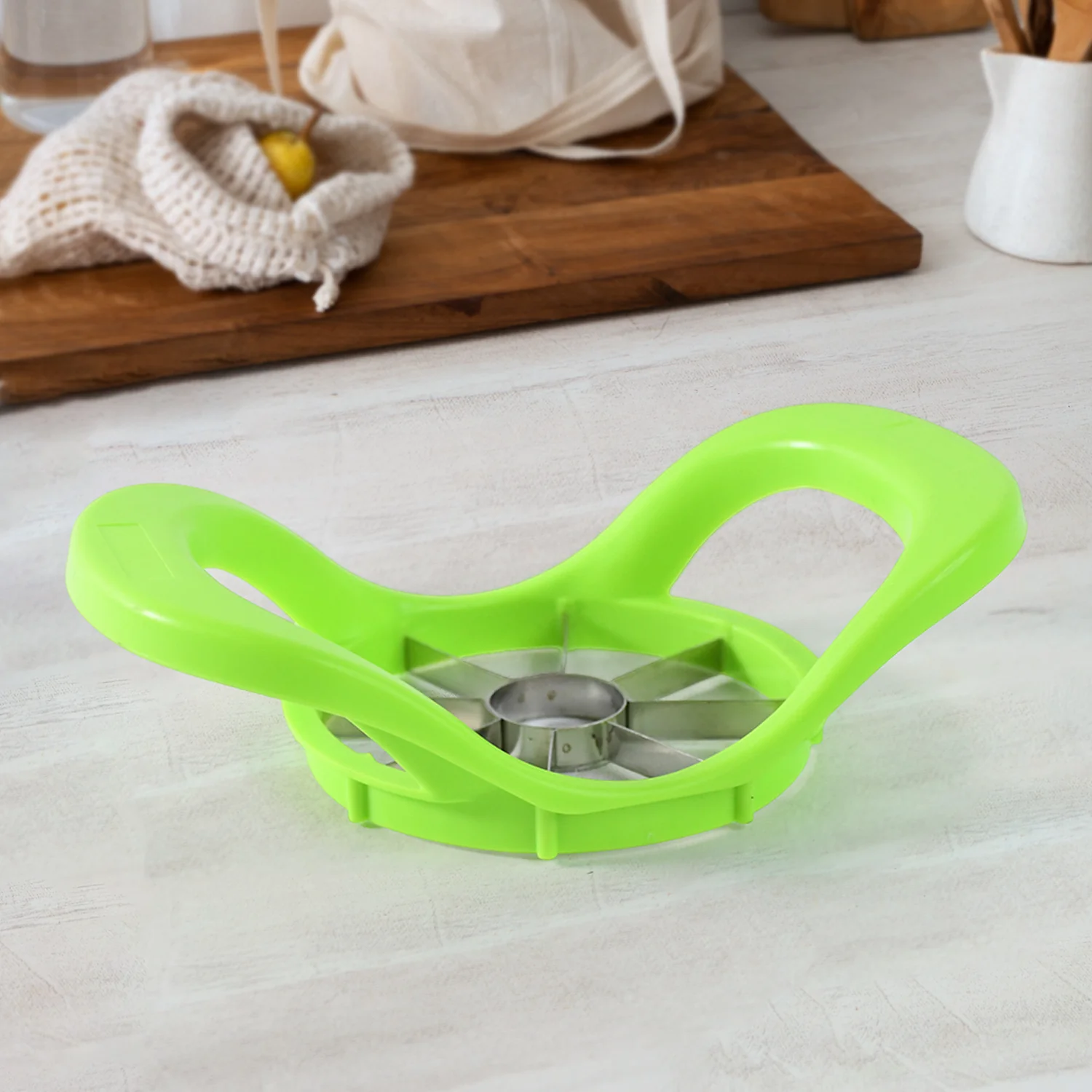 Multi-Purpose Fruit Slicer Apple Cutter with 8 Stainless Steel Blades (1 Pc) - Image 5