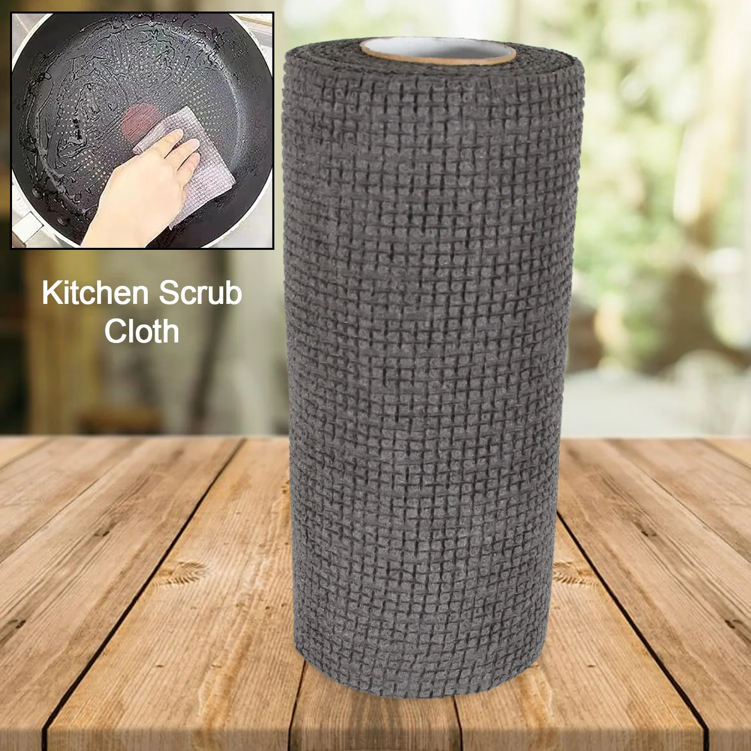 Durable Microfiber Kitchen Scrub Cloth (20×22cm, 1 Pc) - Image 3