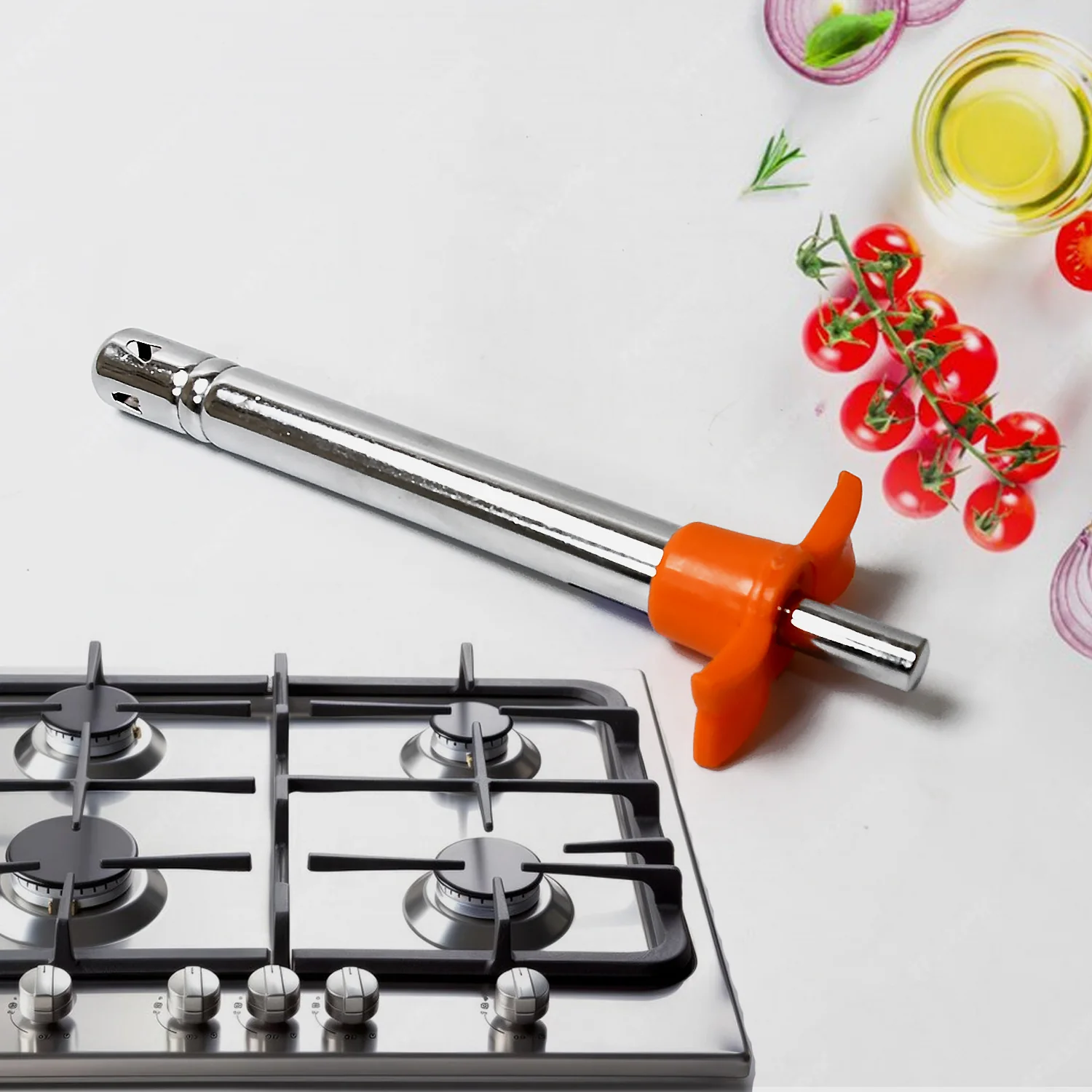 2 in 1 Kitchen Combo Lighter with Vegetable Cutter Peeler For Kitchen  (2 Pc Set) - Image 5
