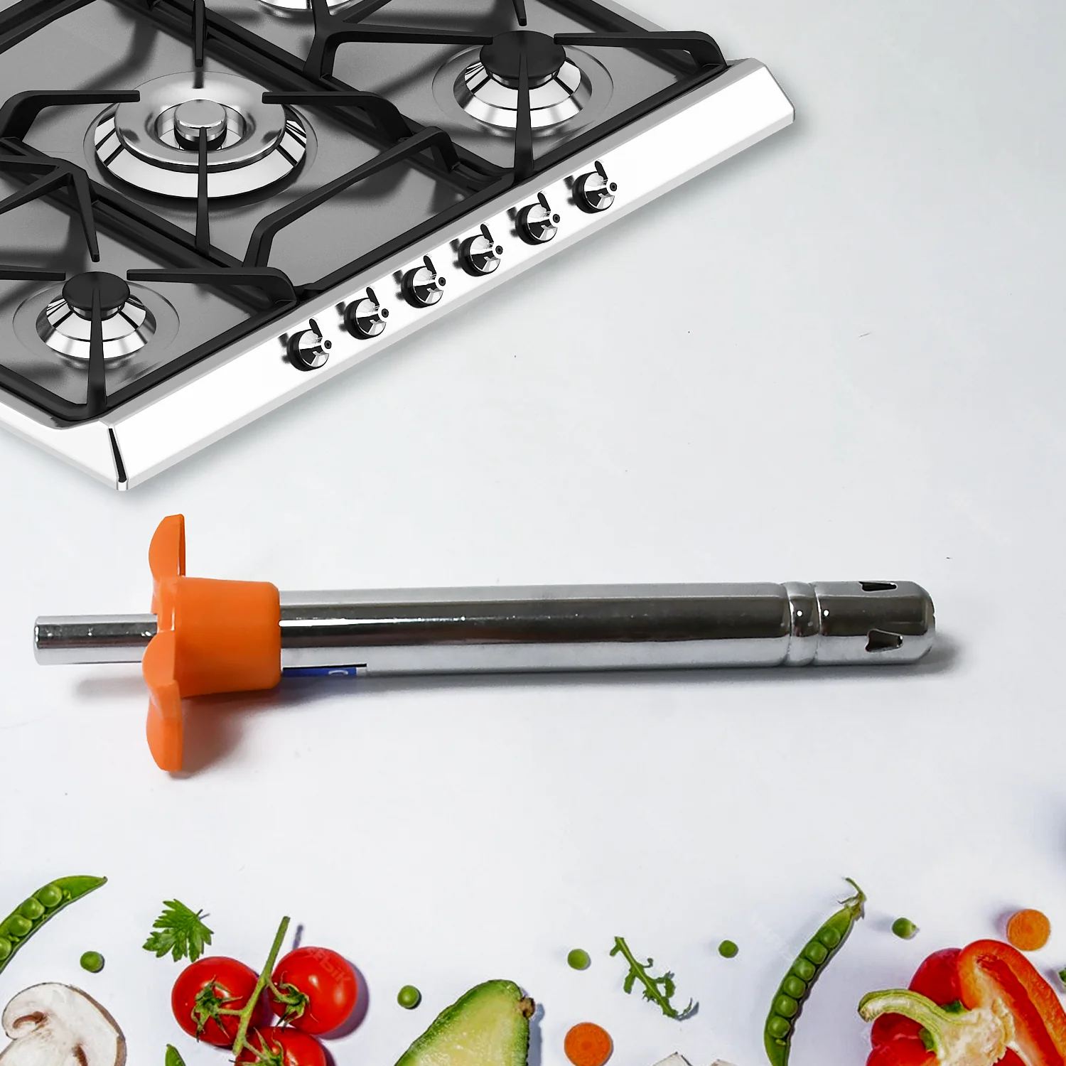 2 in 1 Kitchen Combo Lighter with Vegetable Cutter Peeler For Kitchen  (2 Pc Set) - Image 7