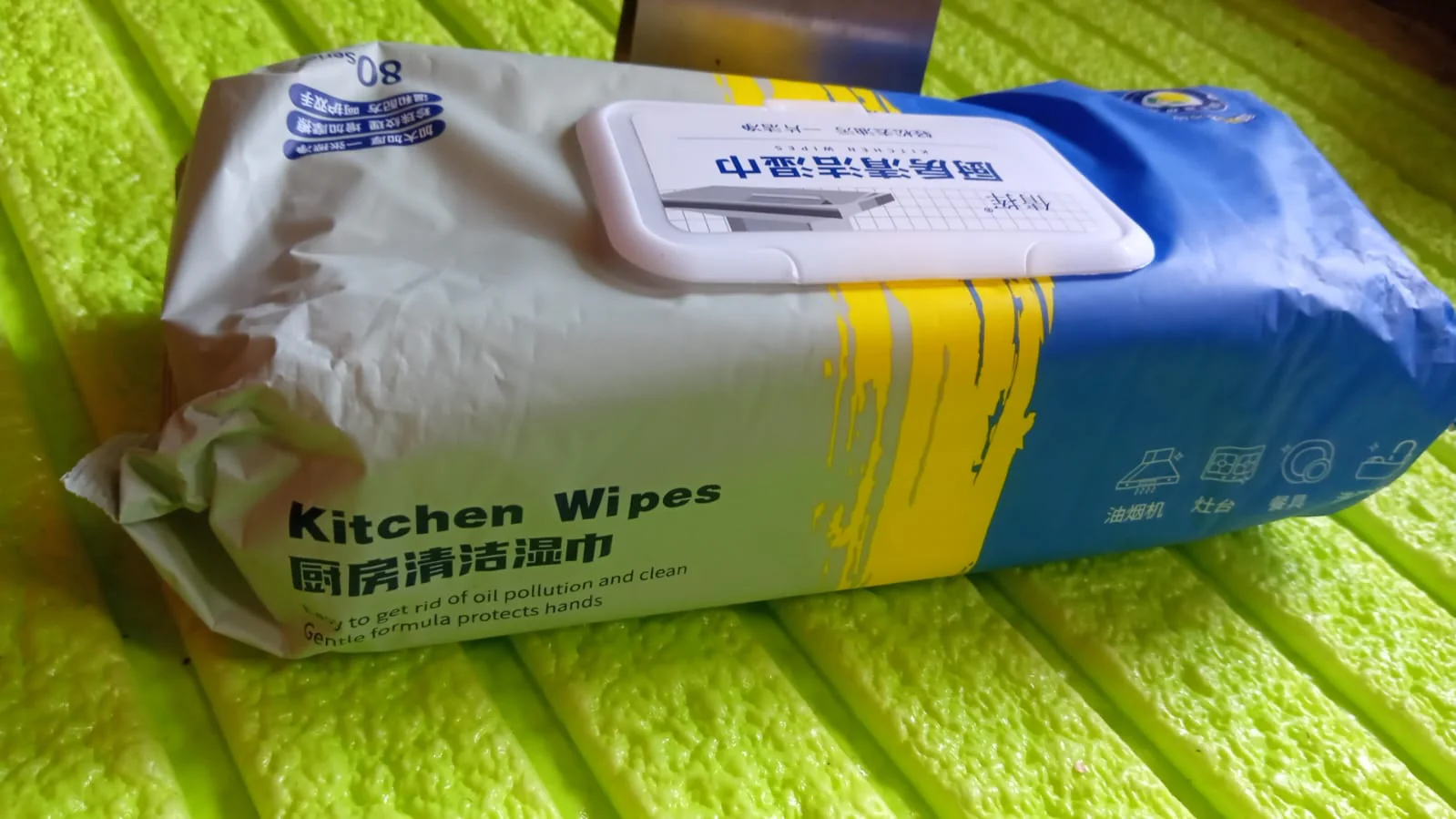Strong Decontamination Kitchen Cleaning Wet Wipes for Grease & Glass (80 Pcs) - Image 7