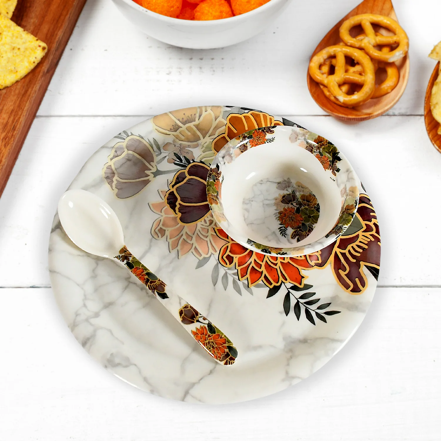 Dream 18-Piece Plastic Dinner Set - Image 5
