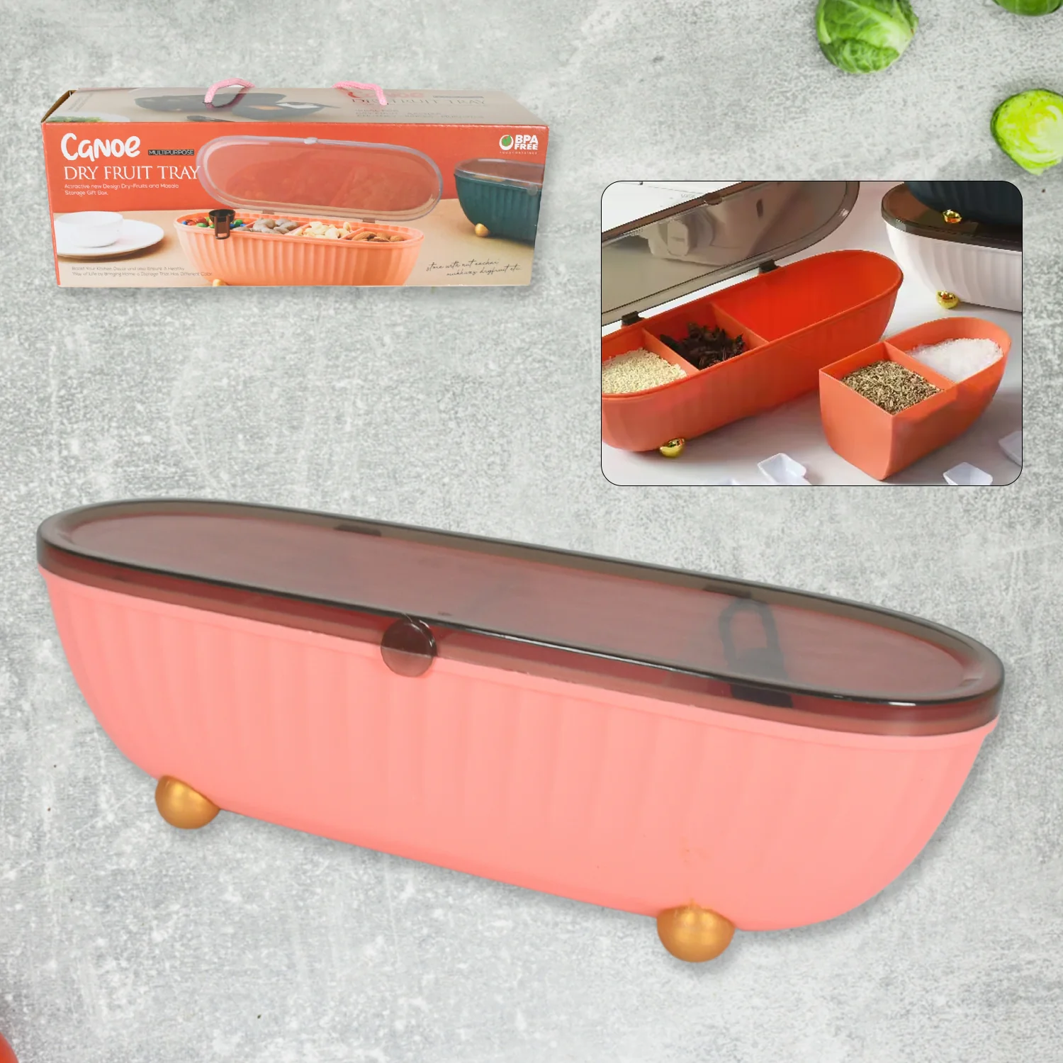 Spice Bottle Spice Jar Durable Seasoning Box Food Grade Tray for Kitchen  1 Pc - Image 3