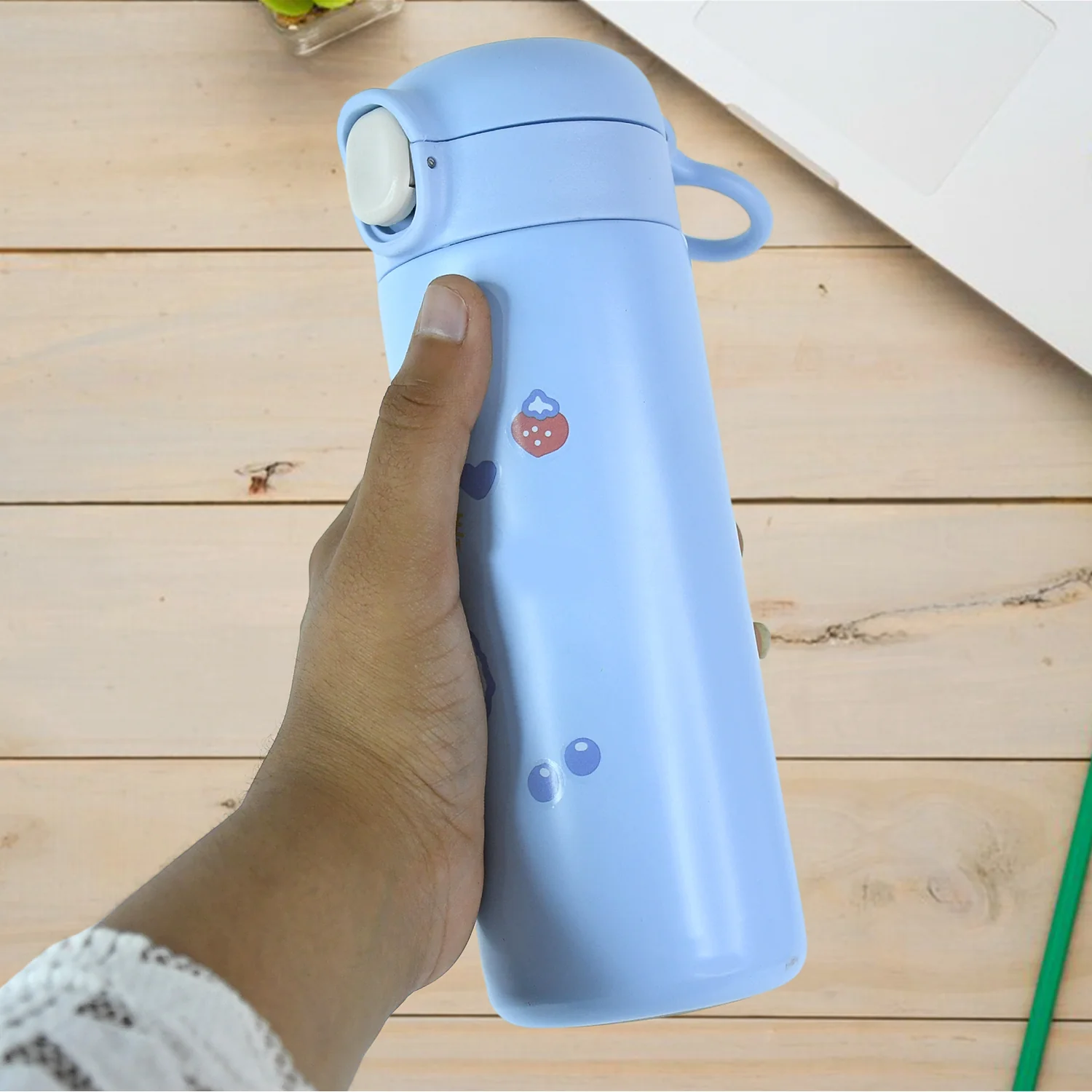 Double walled Stainless Steel Water Bottle (400 ML Approx) - Image 3