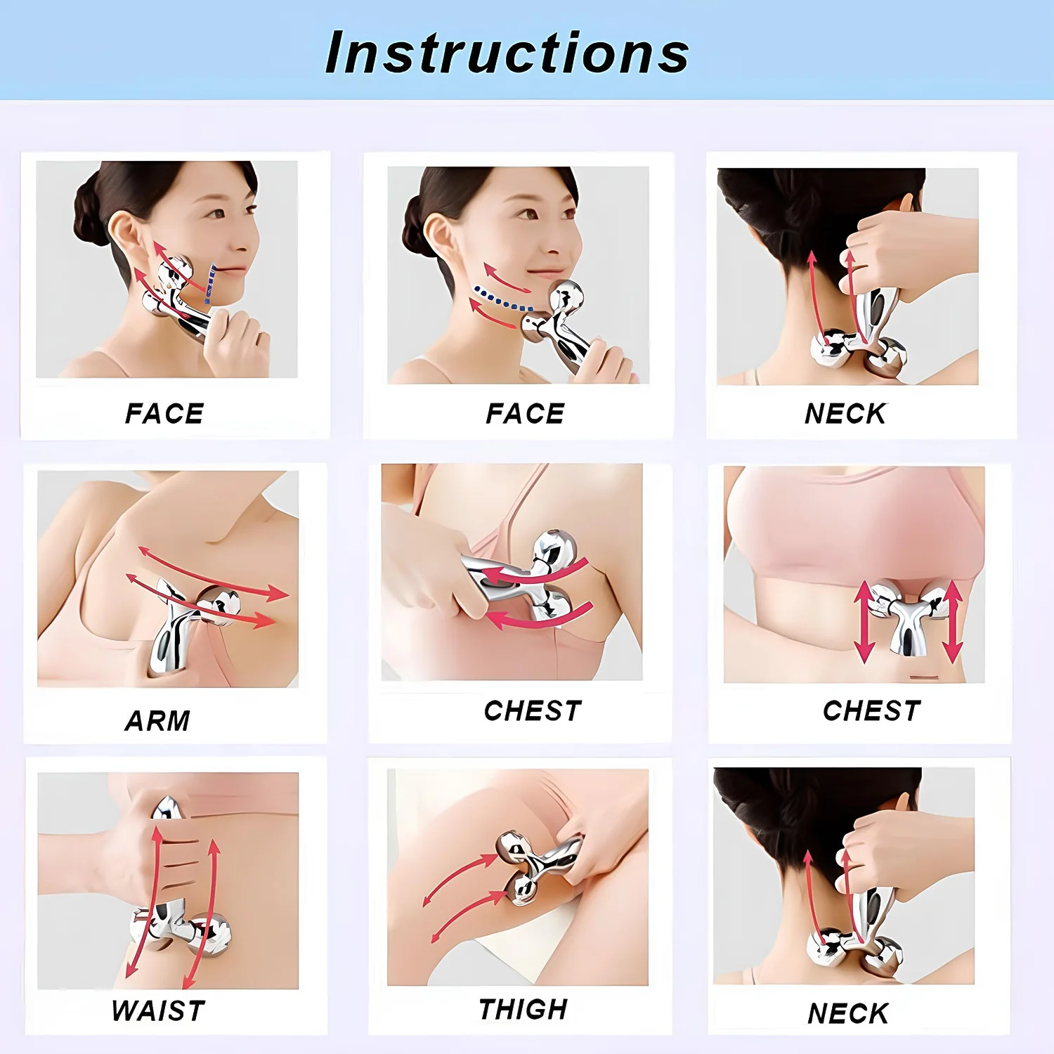 Handheld 3D Roller Face and Body Massager - Image 7