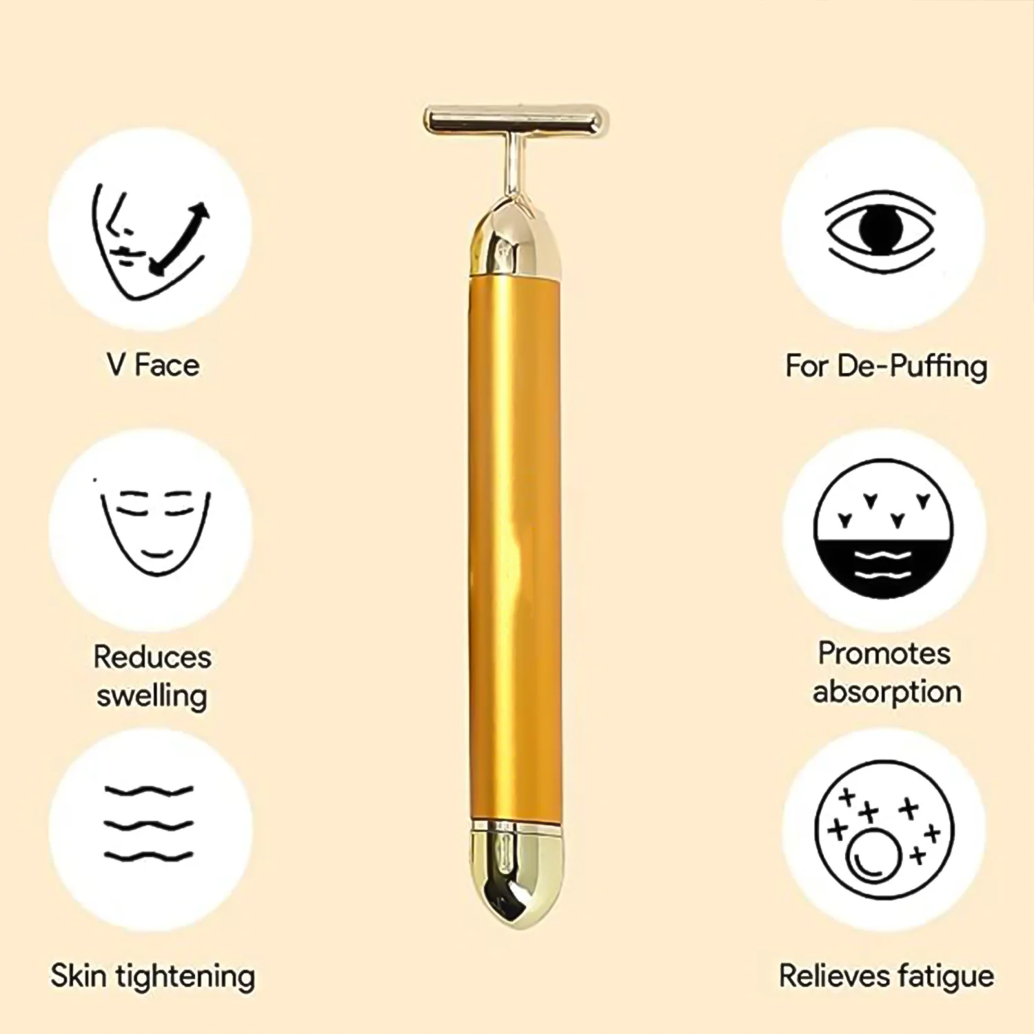 Golden Energy Face Massager (1 Pc) - Image 3