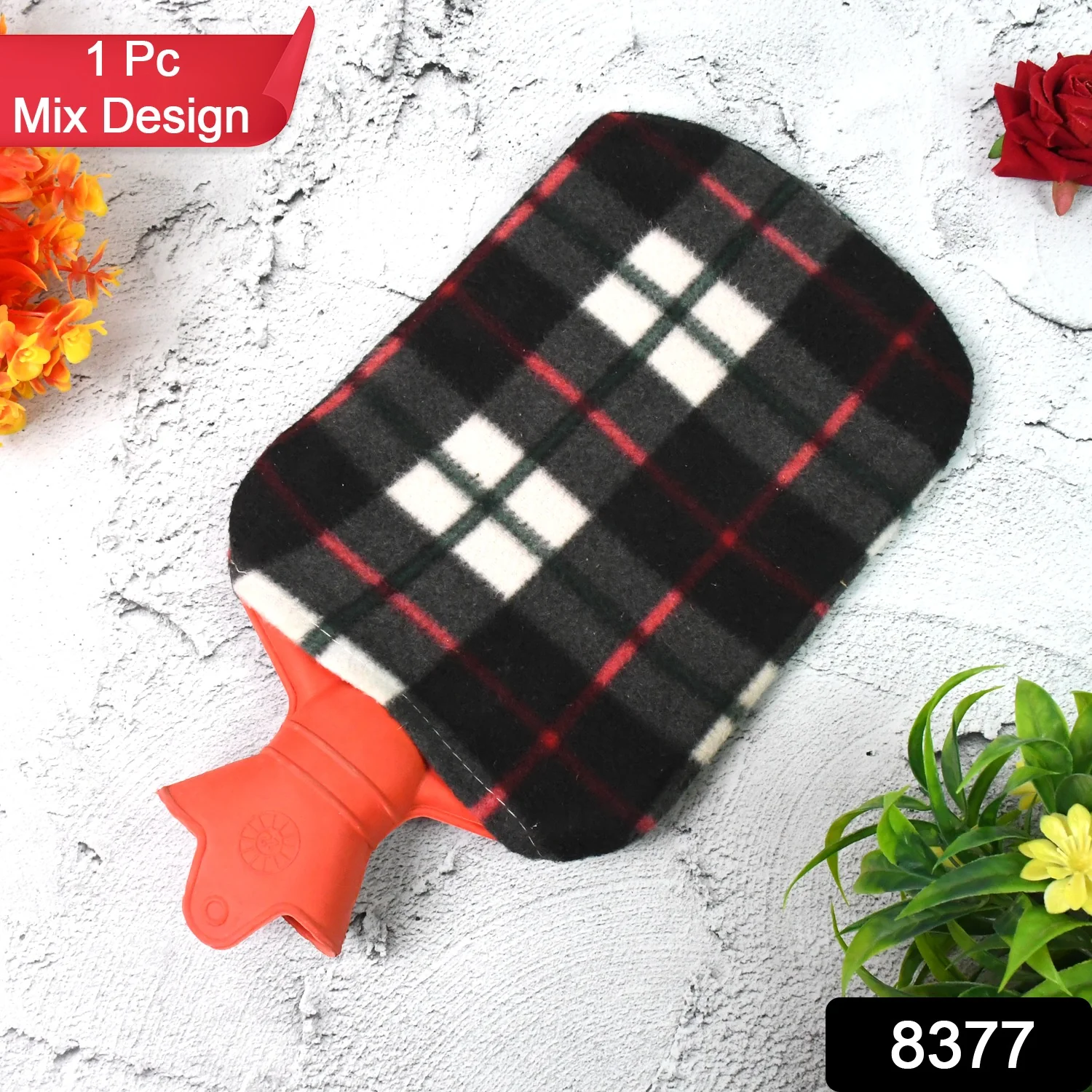 Hot Water Bottle Bag With Cover For Pain Relief (1 Pc / Mix Design & Size) - Image 2