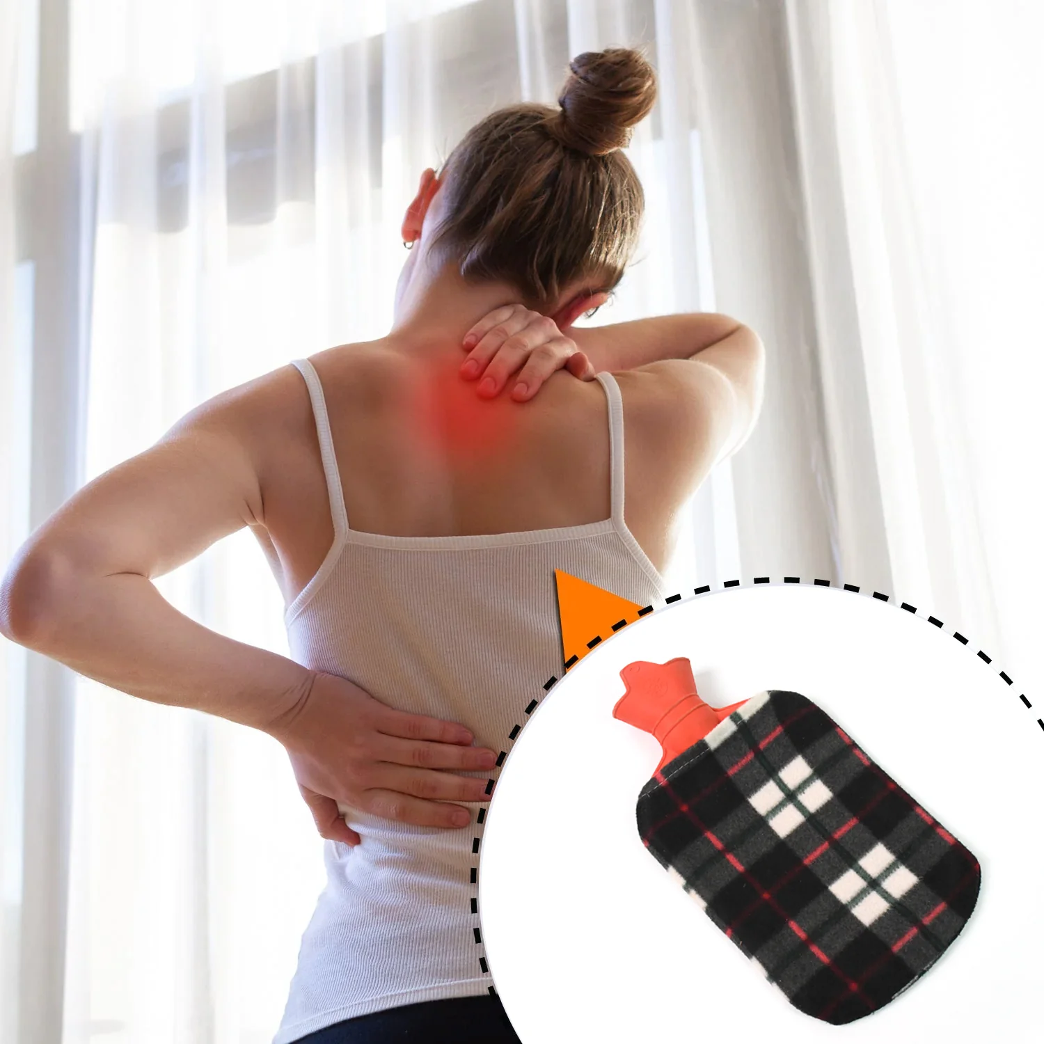 Hot Water Bottle Bag With Cover For Pain Relief (1 Pc / Mix Design & Size) - Image 6