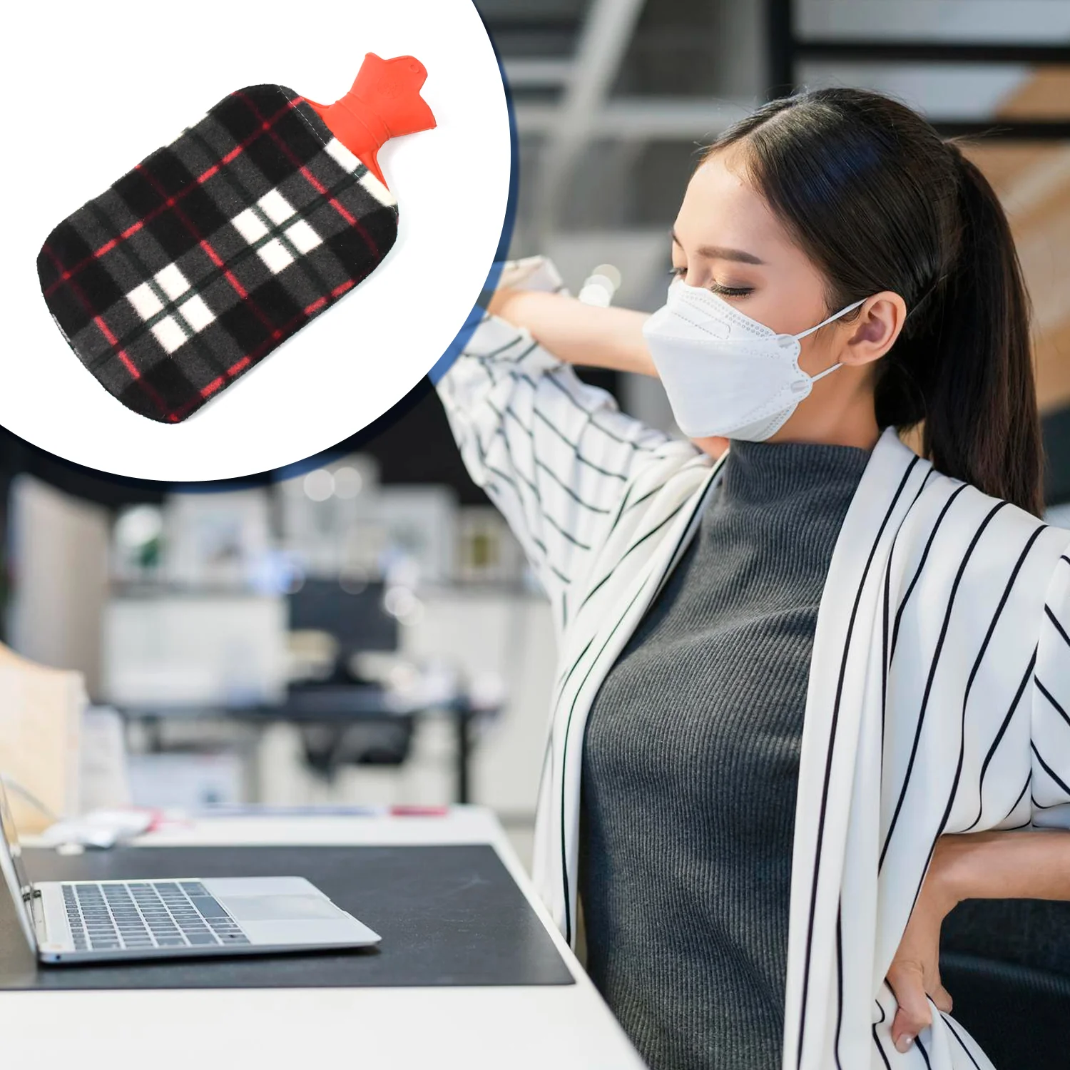 Hot Water Bottle Bag With Cover For Pain Relief (1 Pc / Mix Design & Size) - Image 8