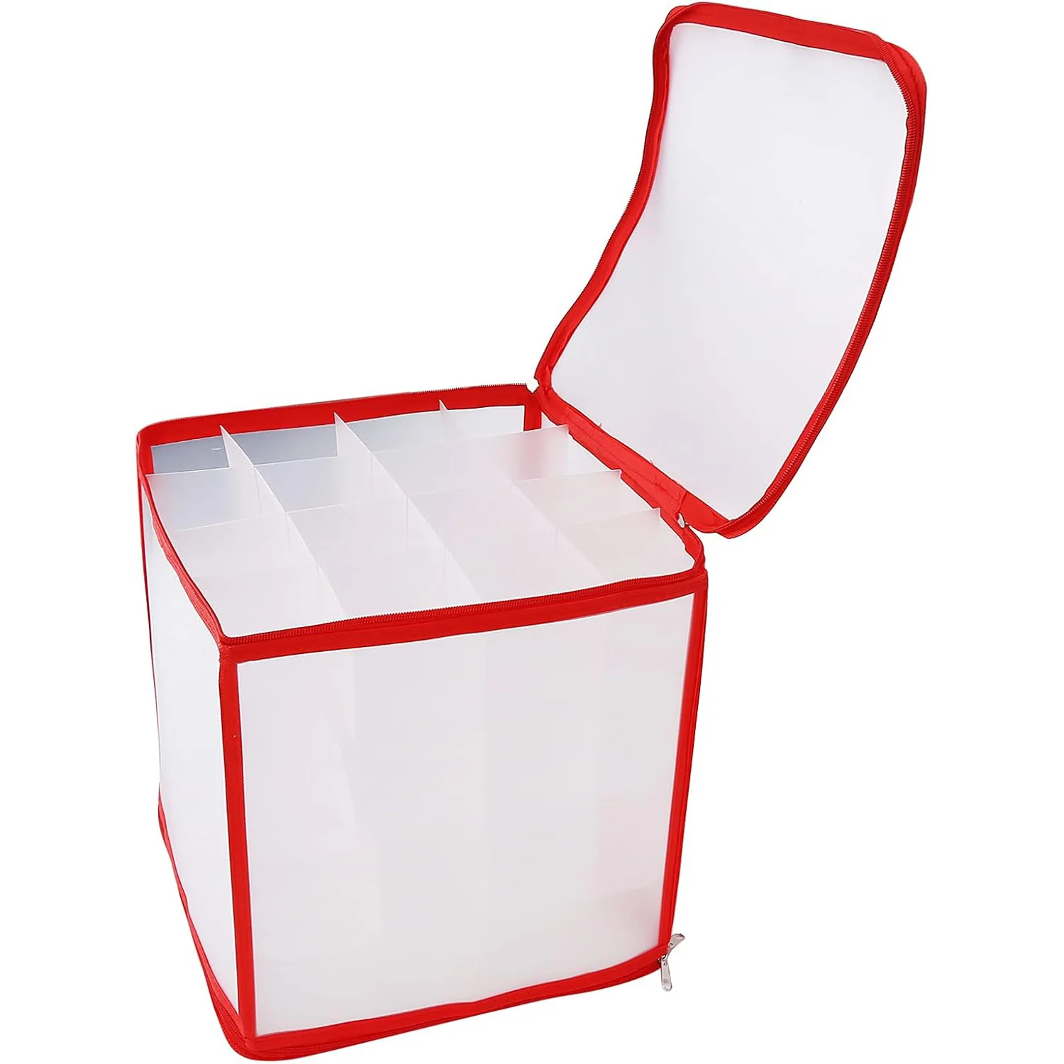 Transparent Zipper Sock Organizer Storage Box (30×30 CM) - Image 5