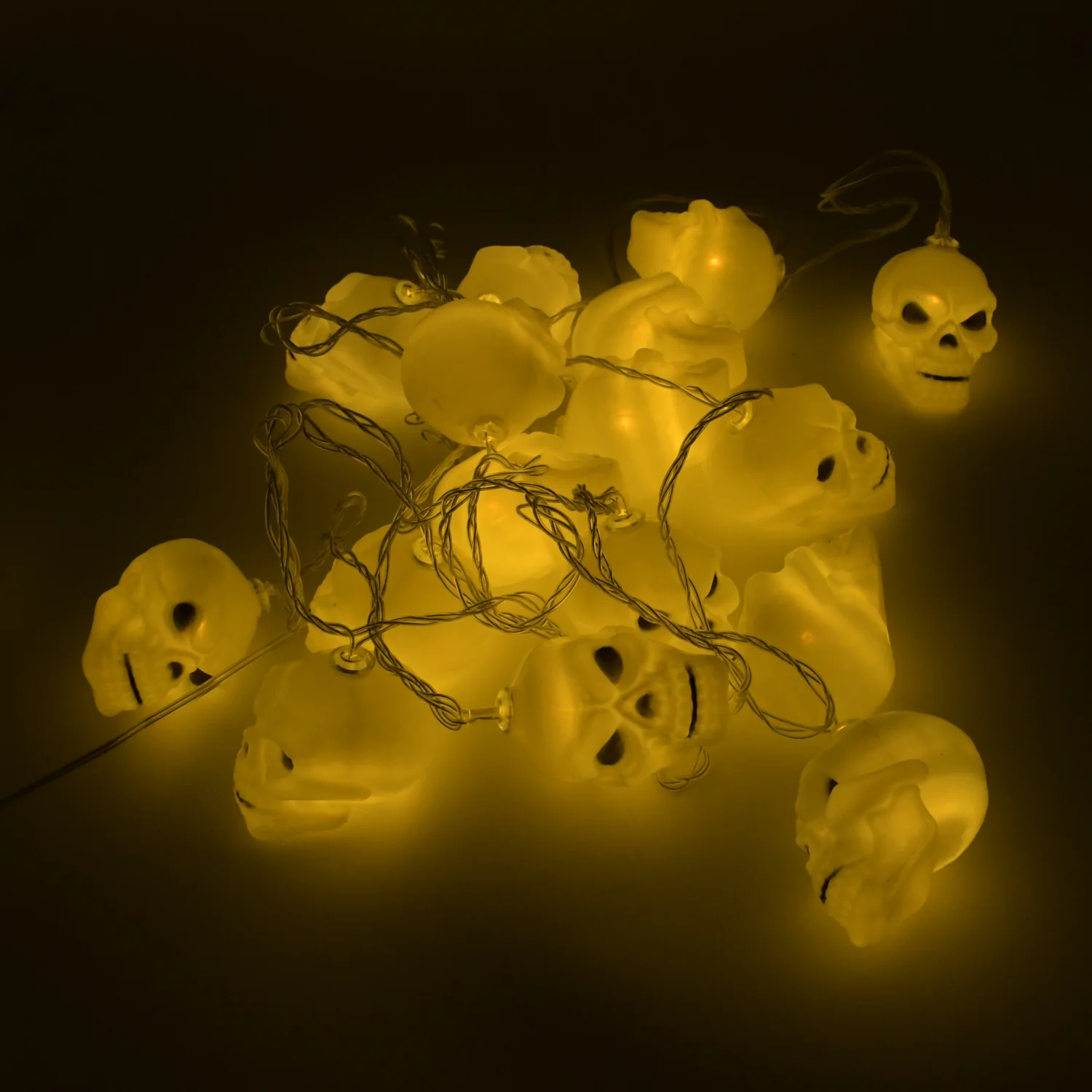 Halloween LED Skull String Lights – Indoor & Outdoor Decor - Image 3