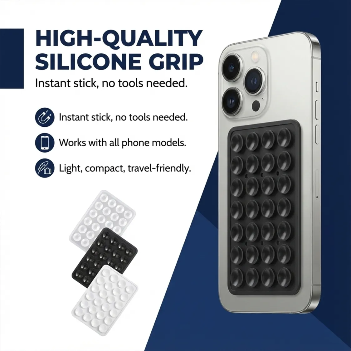 Suction Phone Case / Holder Mount (1 Pc / Mix Color) - Image 3
