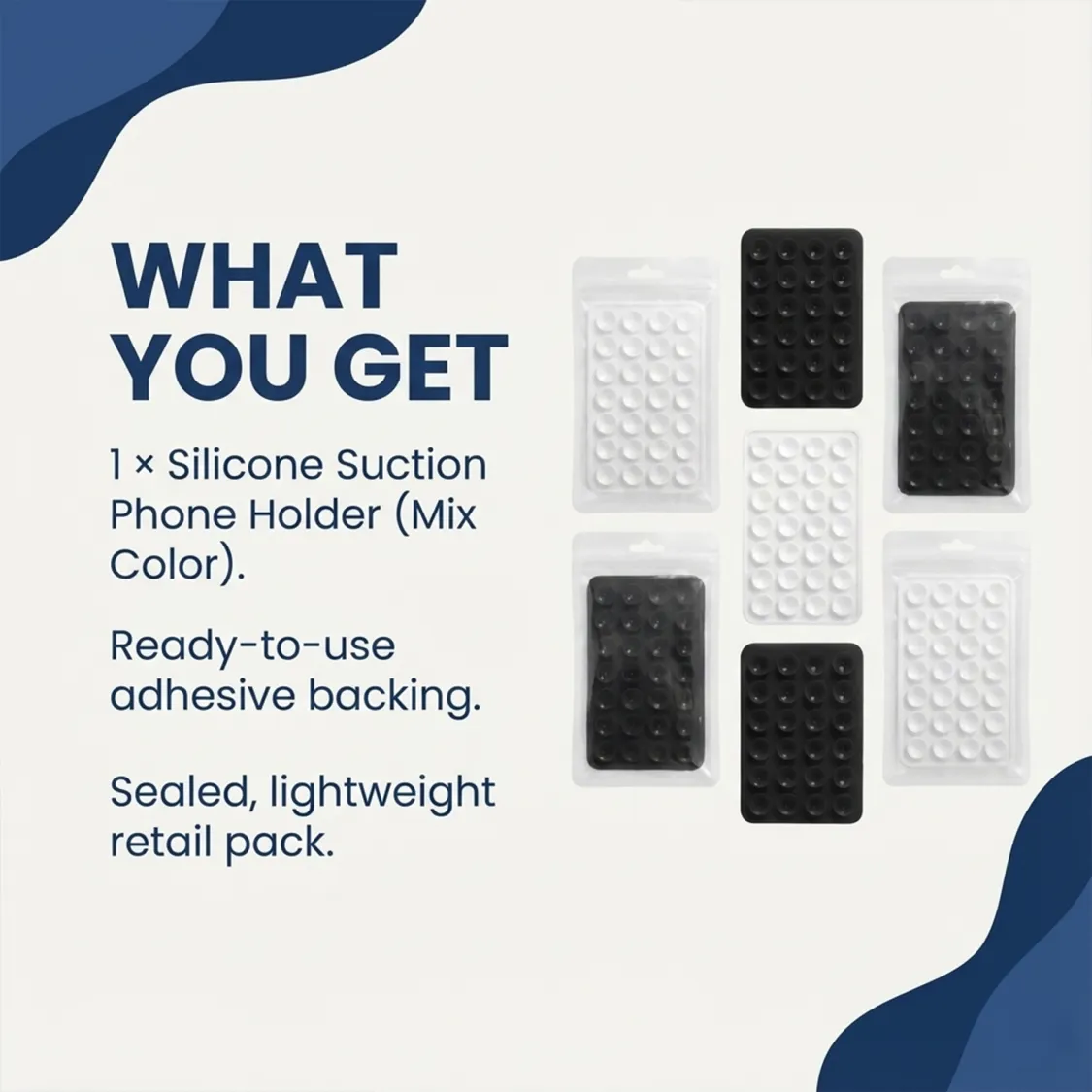 Suction Phone Case / Holder Mount (1 Pc / Mix Color) - Image 7