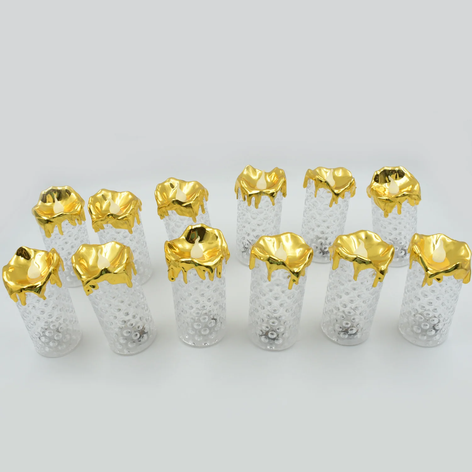 Gold LED Flameless Candles for Decor & Gifting, Diwali (12 Pc MOQ) - Image 7