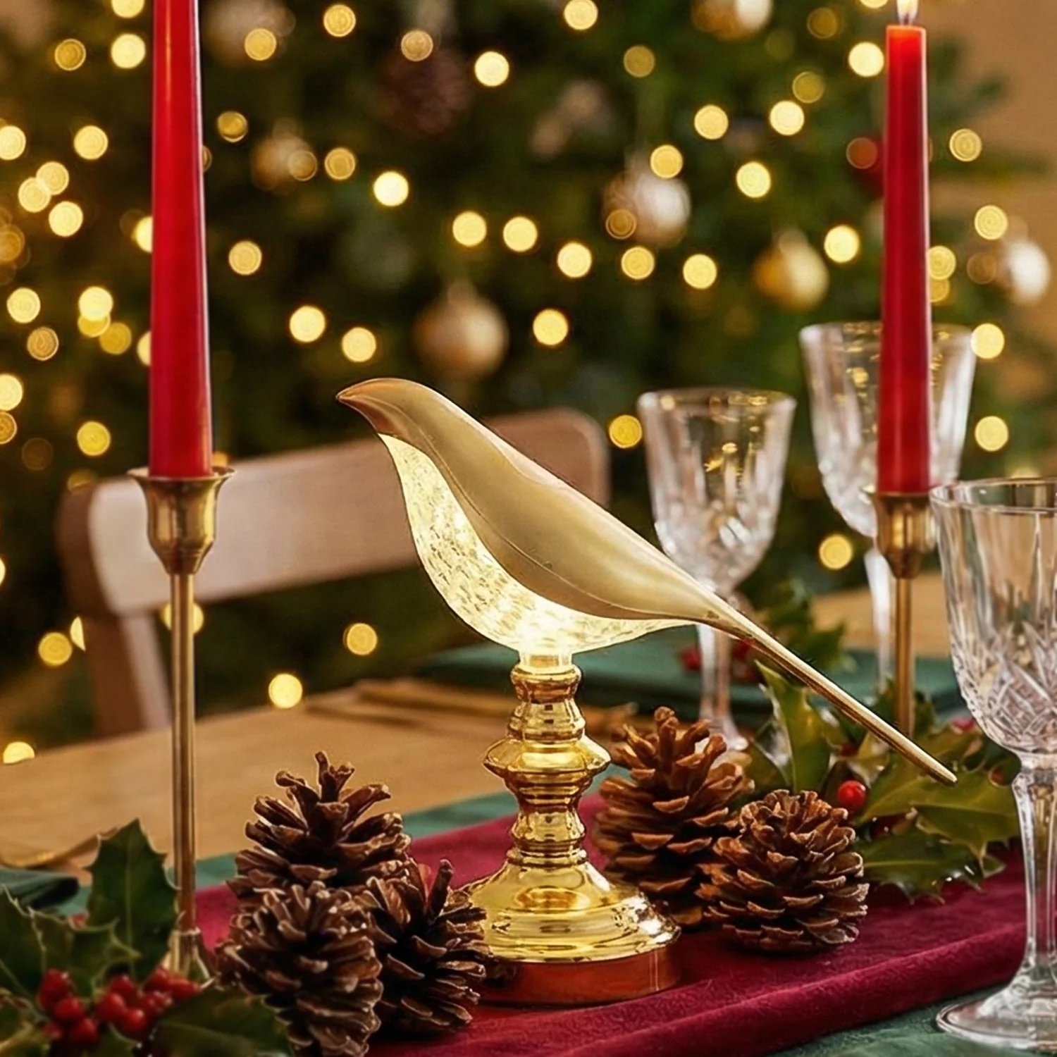 Sparrow led Table Lamp Crystal Decoration Lamp Soft Light & Energy Saving Lamp (1 Pc) - Image 3