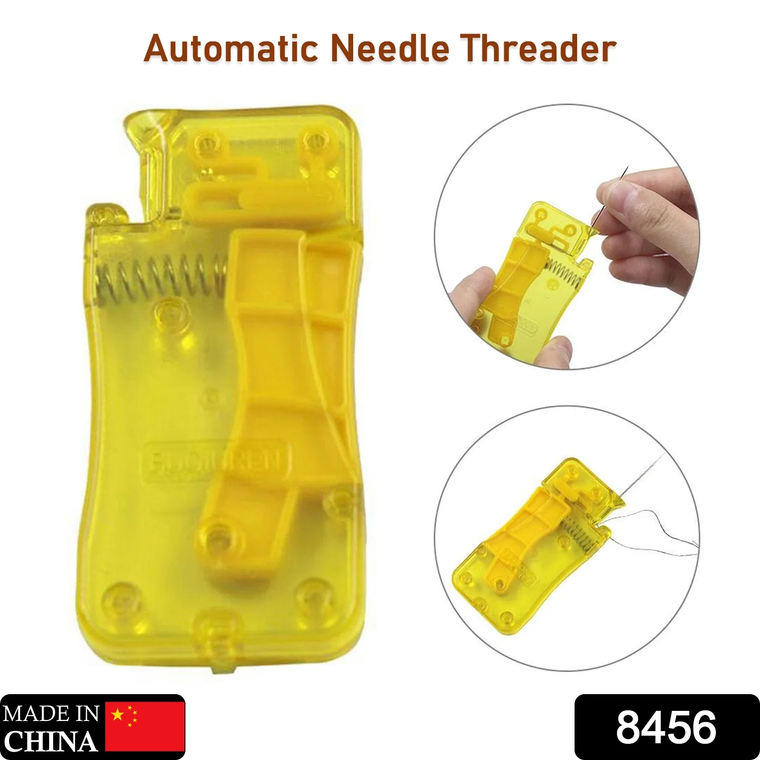 Needle Threader Stylish Comfortable Grip Automatic Threader for Home 1 Pc - Image 2