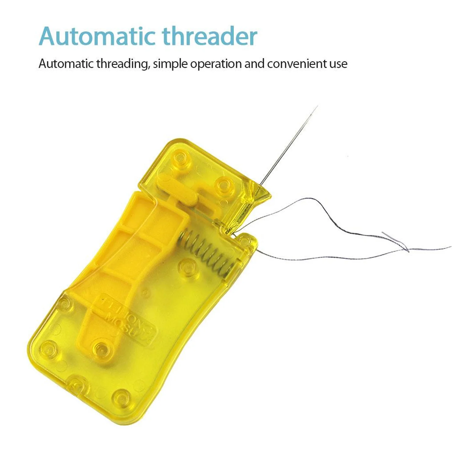 Needle Threader Stylish Comfortable Grip Automatic Threader for Home 1 Pc - Image 7