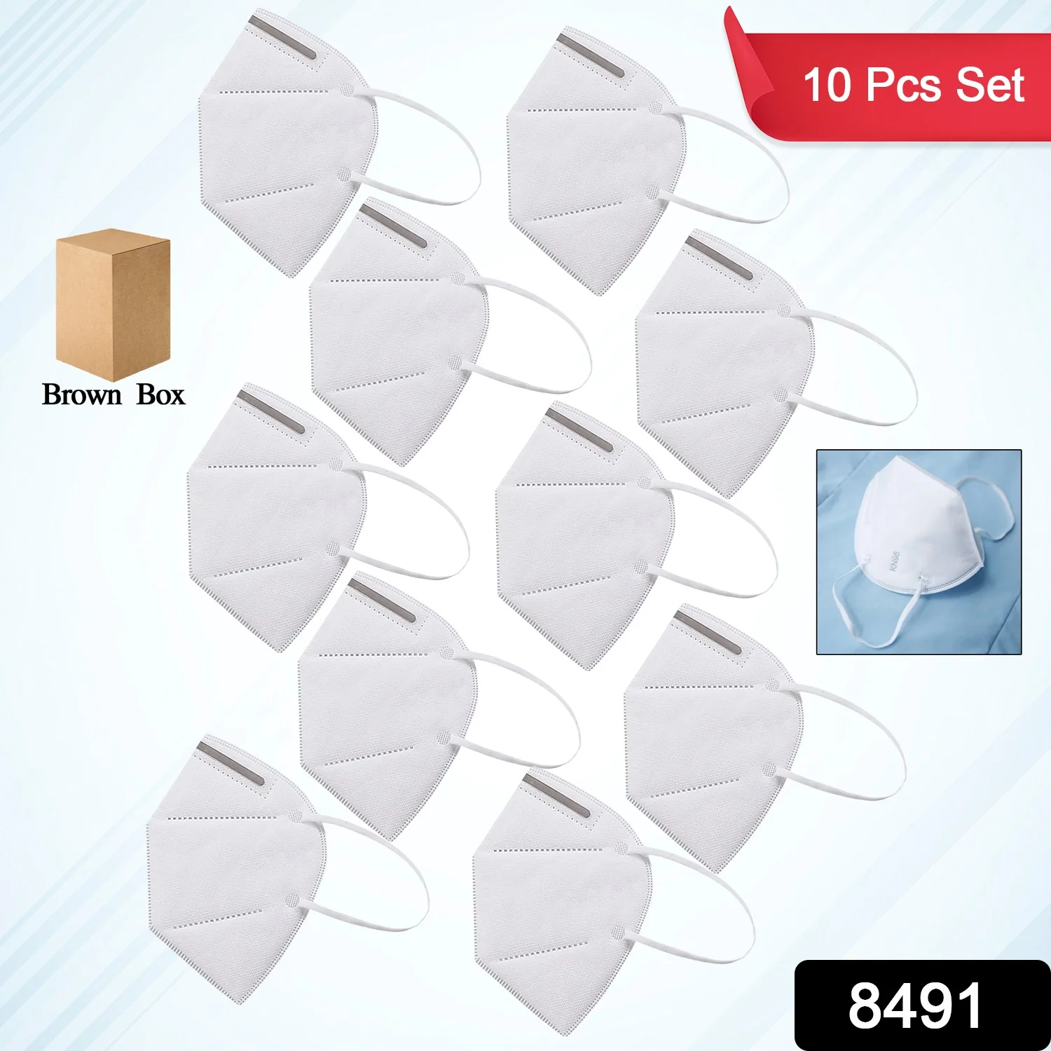 N95 Anti Pollution / Virus Face Mask (10 Pcs Set) - Image 2