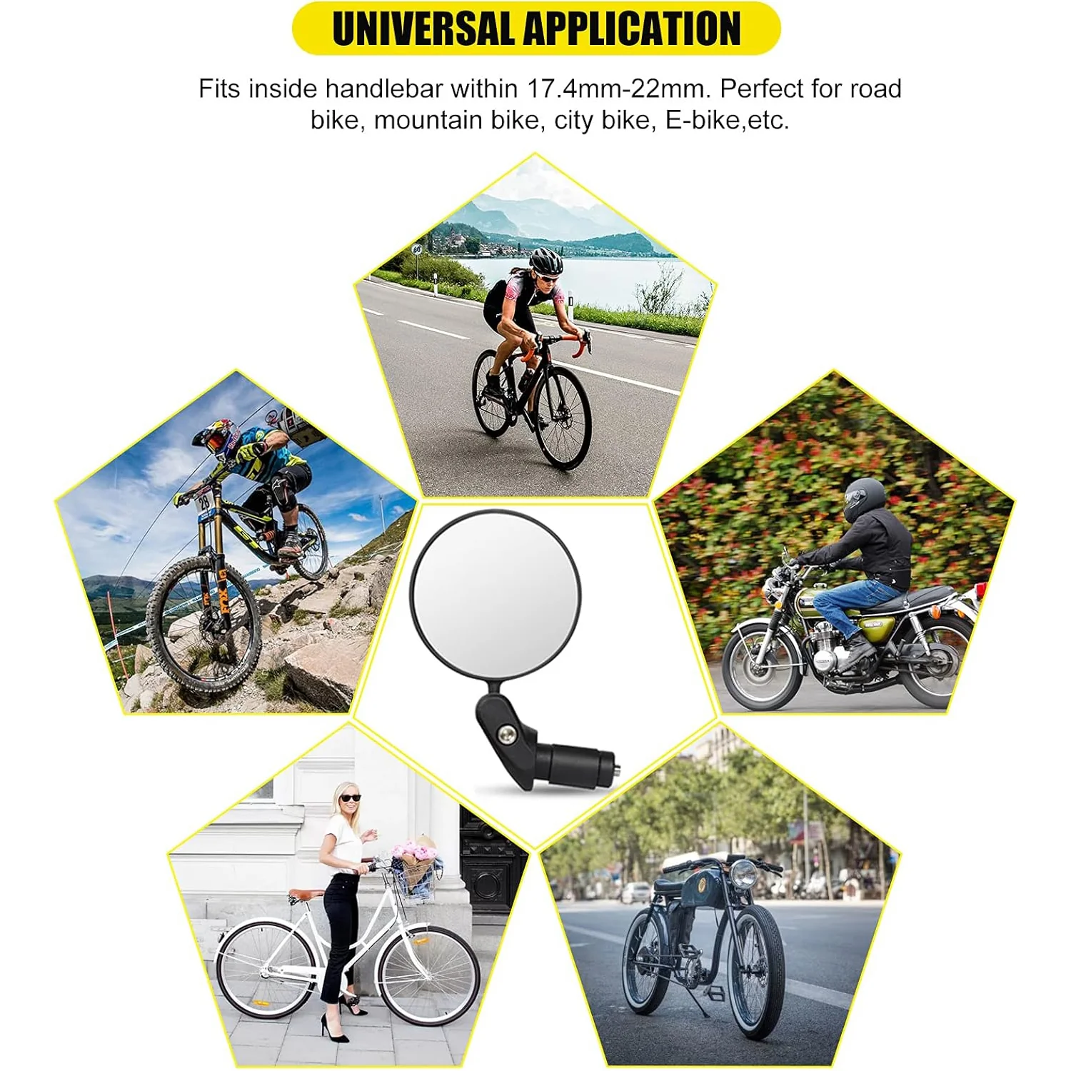 Bar End Bike Mirror: 360° Rotatable & Foldable (1 Pc) - Image 6