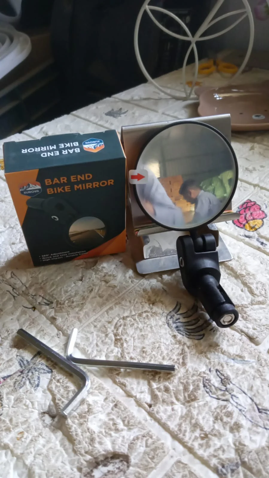 Bar End Bike Mirror: 360° Rotatable & Foldable (1 Pc) - Image 9