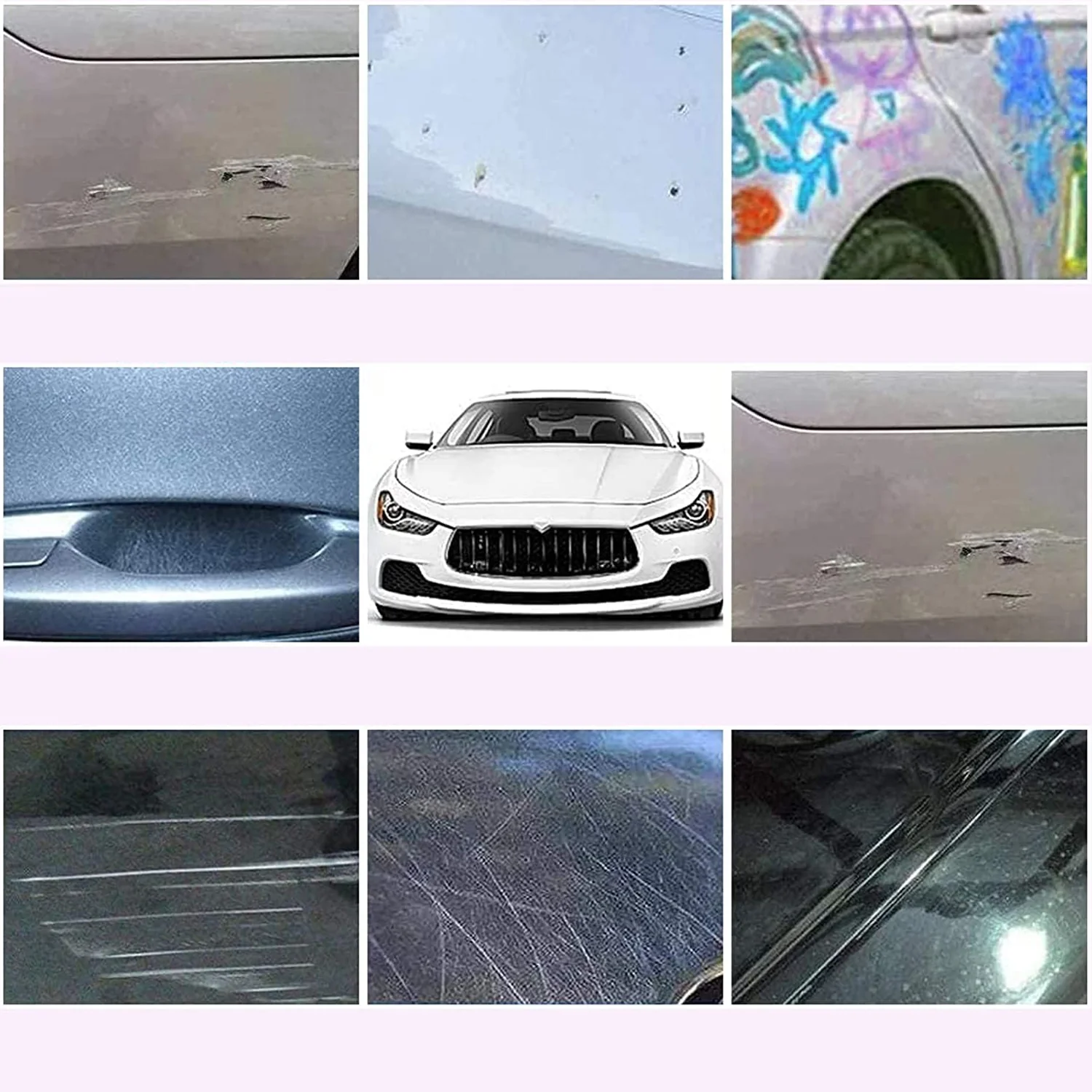 Nano Magic Car Scratch Remover Cloth, Multipurpose Scratch Repair Cloth, Cloth for Car Paint Scratch Repair, Easy to Repair Slight Scratches on the Surface Polishing Repeatable Use for All Kinds of Car (45 ML Repair Solution, 2 Gloves, 2 nano Cloth) - Image 7