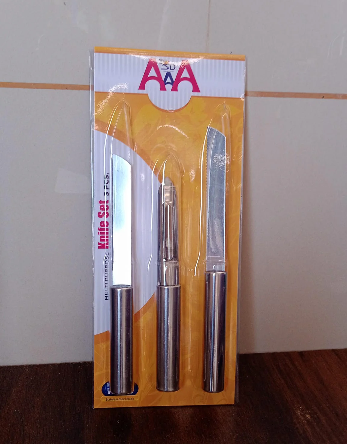 Stainless Steel Multipurpose Sharp Cutting Knife for Fruit Meat Vegetables 3 Pc - Image 8