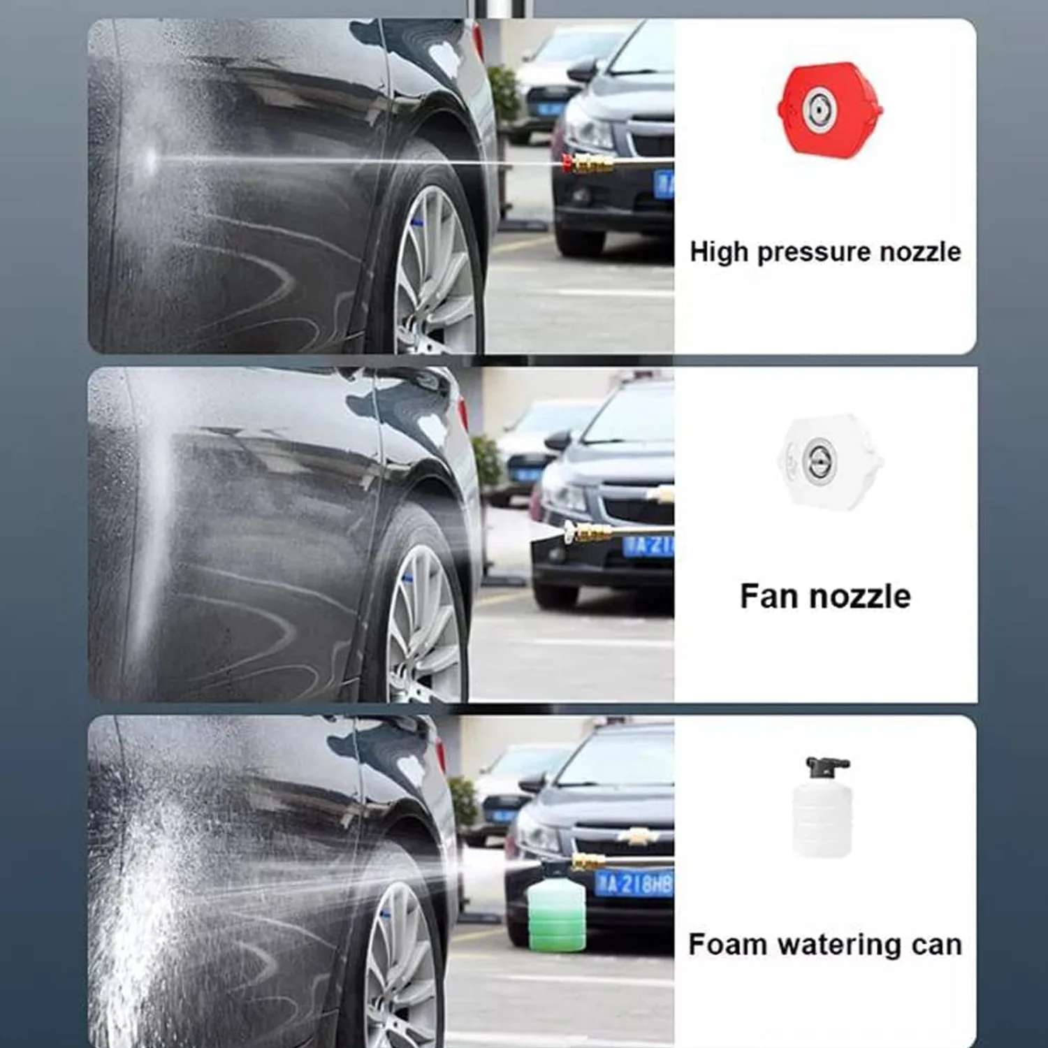 48V Portable Car Pressure Washer Kit with Rechargeable Battery - Image 6