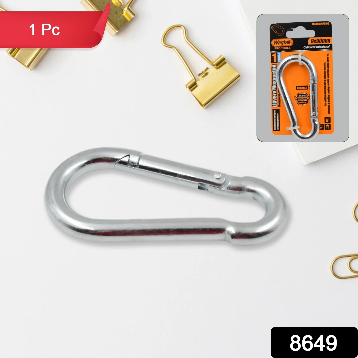 Stainless Steel Snap Hook (9×90 MM / 1 Pc) - Image 2
