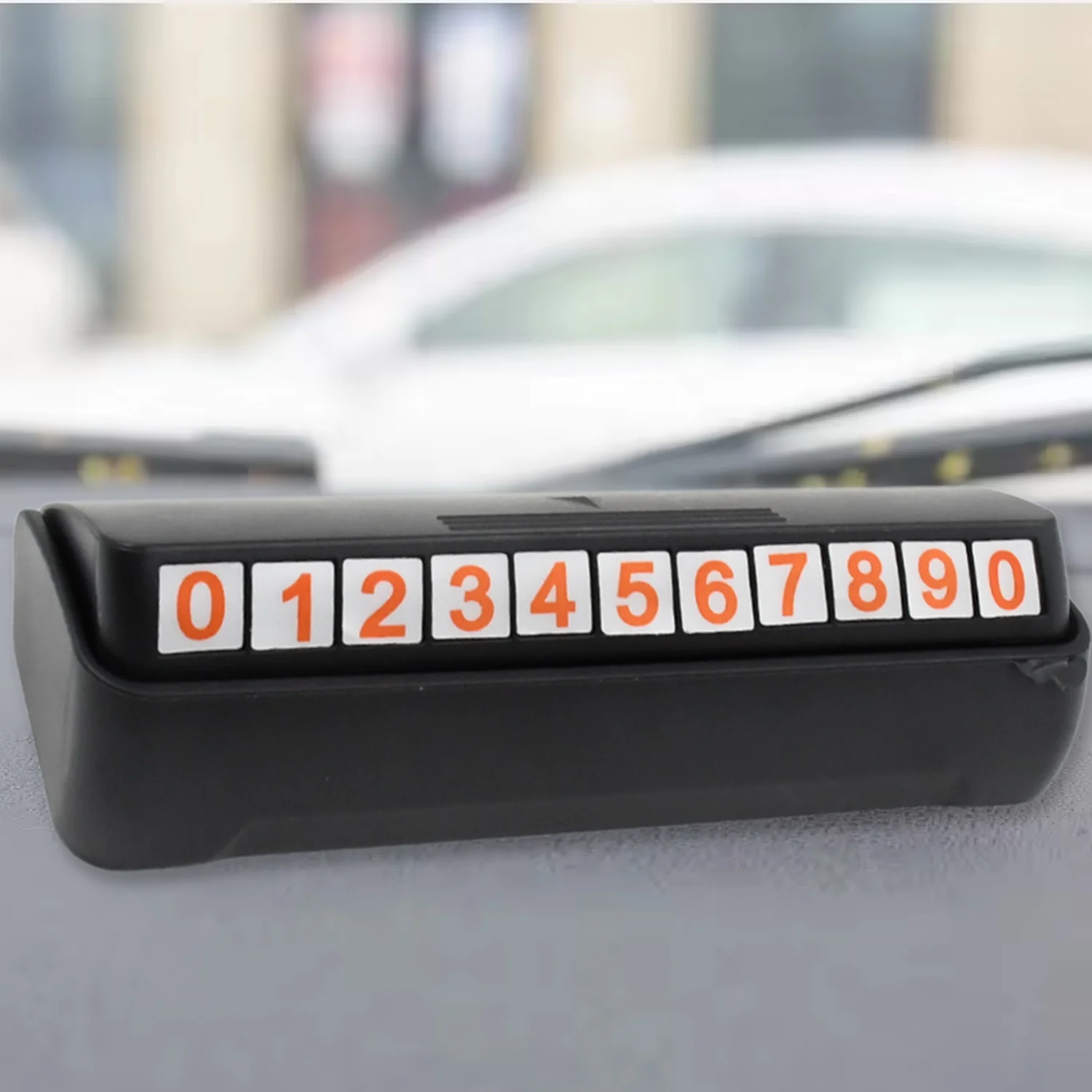 Temporary Car Parking Mobile Number Display with Magnetic Numbers Stickers (1Pc) - Image 5