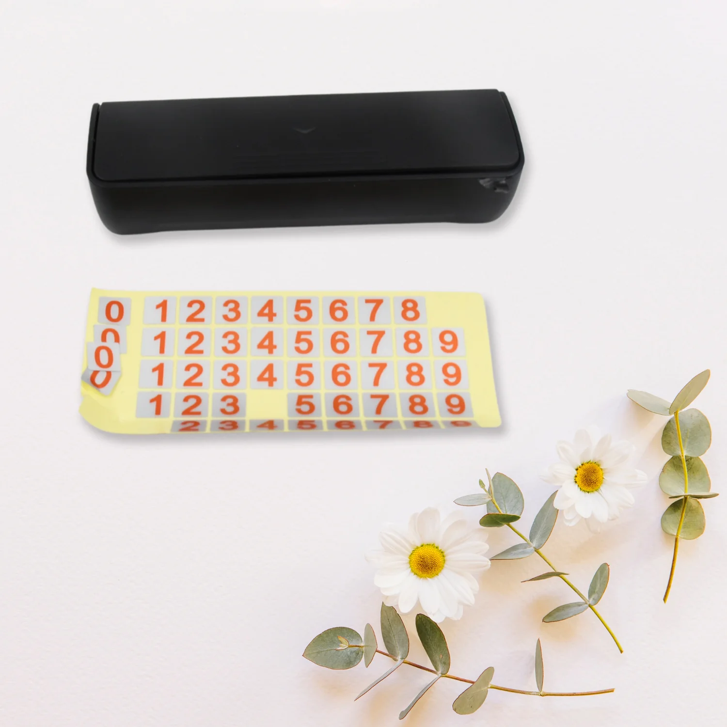 Temporary Car Parking Mobile Number Display with Magnetic Numbers Stickers (1Pc) - Image 7