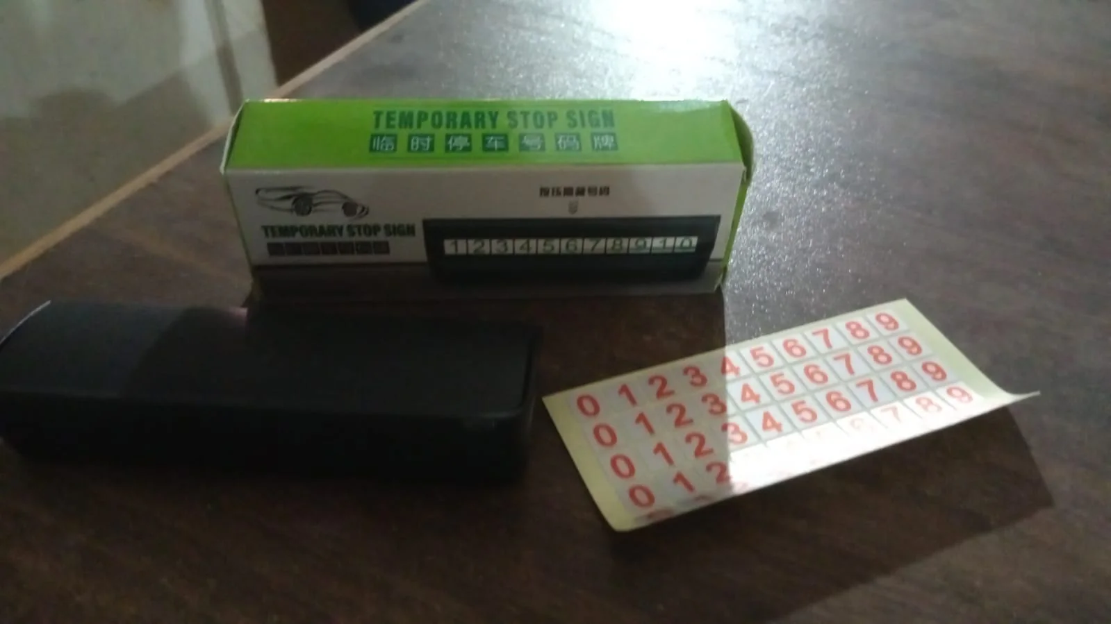 Temporary Car Parking Mobile Number Display with Magnetic Numbers Stickers (1Pc) - Image 8