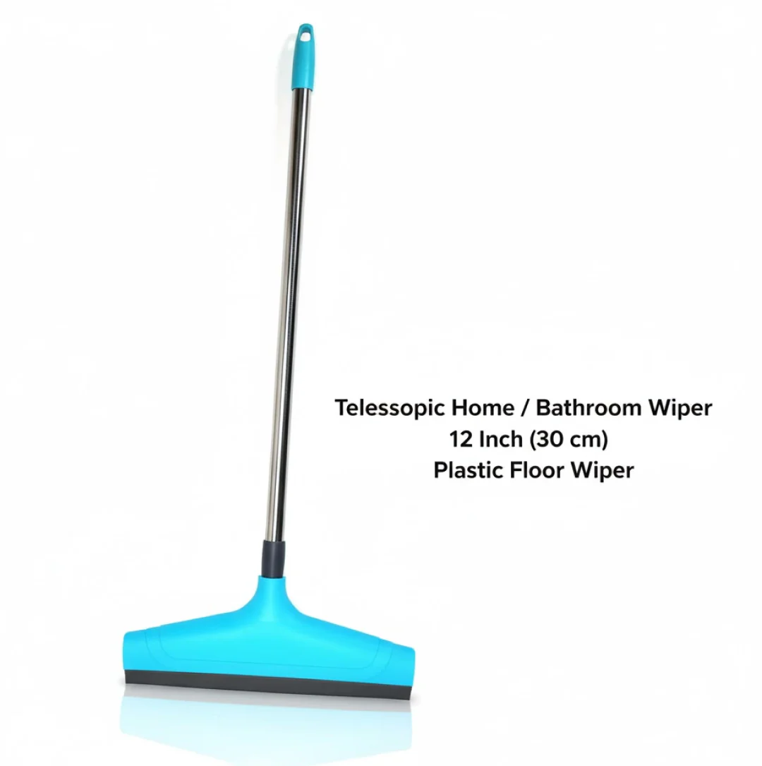 Telescopic Home / Bathroom Wiper 12 Inch (30 cm), Plastic Floor Wiper - Image 8