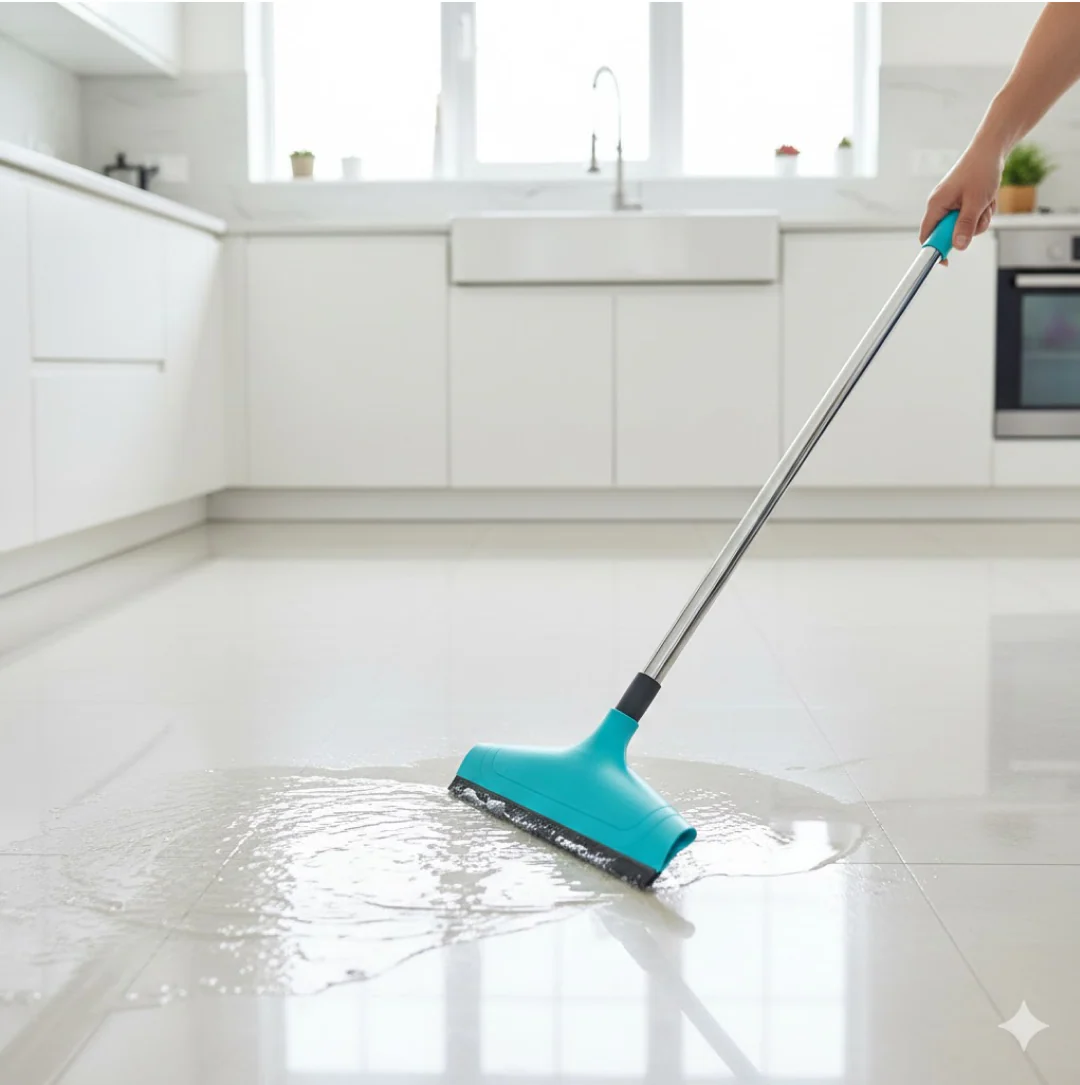 Telescopic Home / Bathroom Wiper 12 Inch (30 cm), Plastic Floor Wiper - Image 9