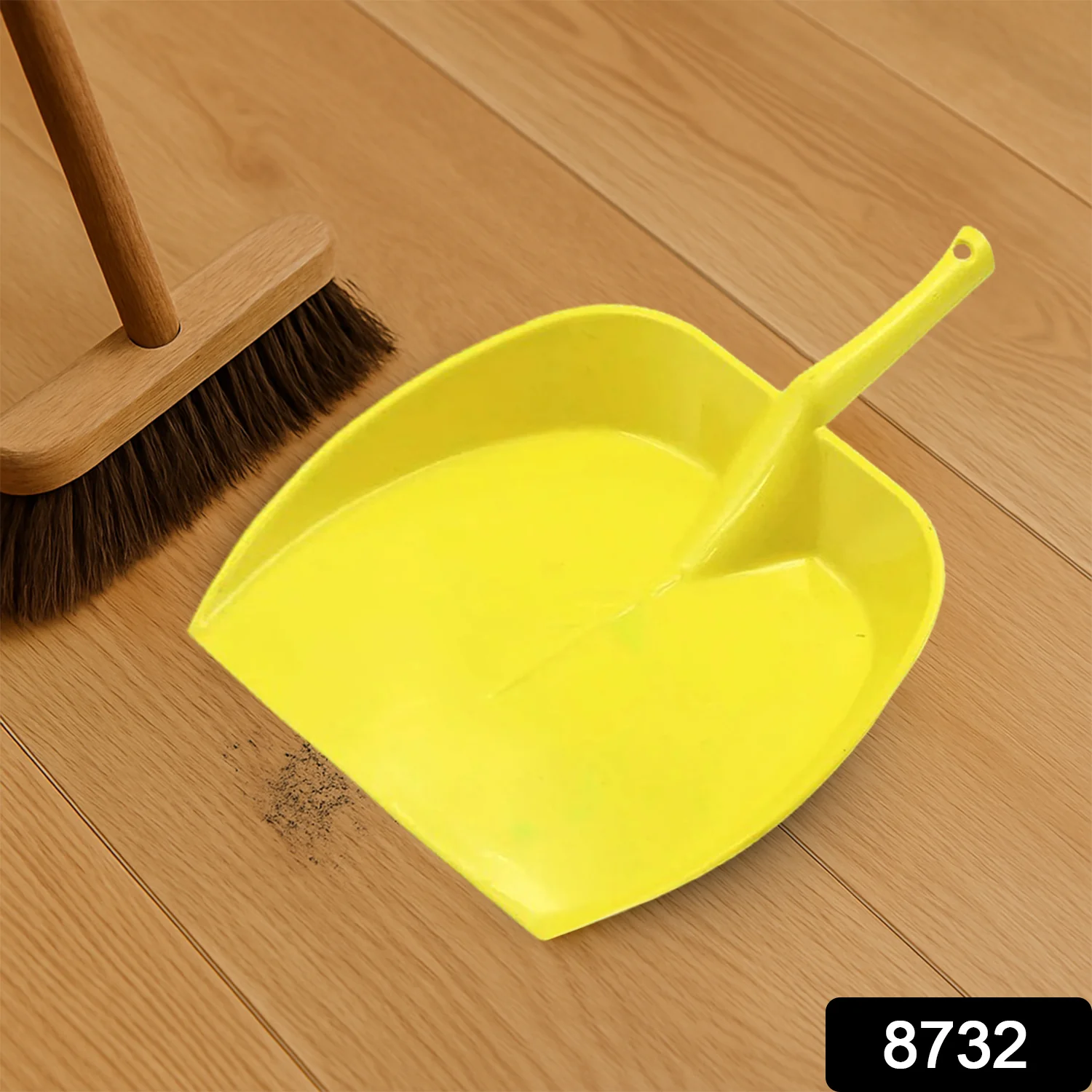 Dustpan with Long Handle Dust Collection Pan Tray for Kitchen Home Office  Supdi 1 Pc - Image 2