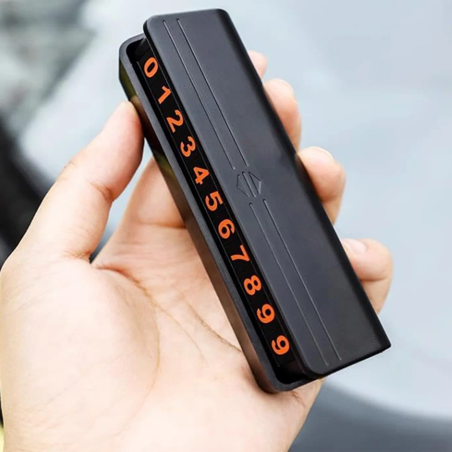 Temporary Car Parking Mobile Number Display with Magnetic Numbers Stickers  (1Pc) - Image 3