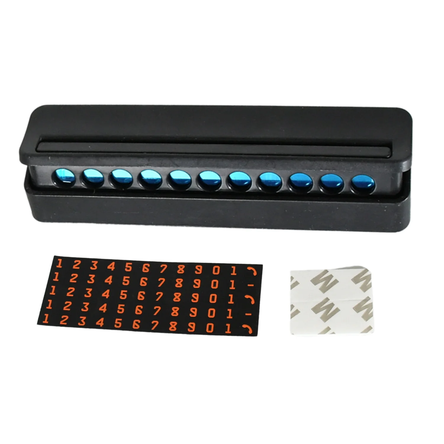 Temporary Car Parking Mobile Number Display with Magnetic Numbers Stickers  (1Pc) - Image 4