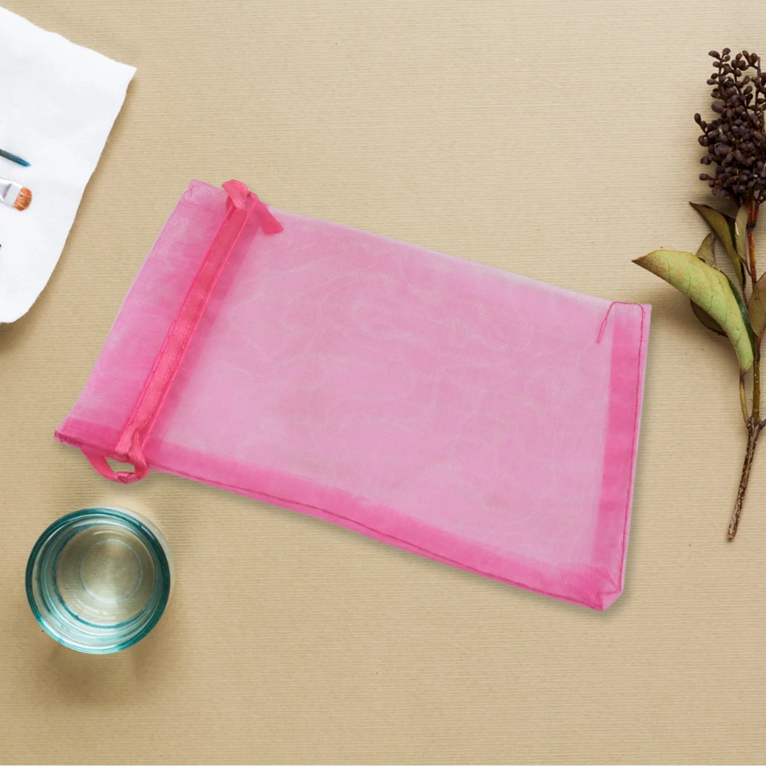 Organza Gift Bags Small Mesh Bags Drawstring Gift Bags  Festival Gift Bags (100 Pcs Set) - Image 3