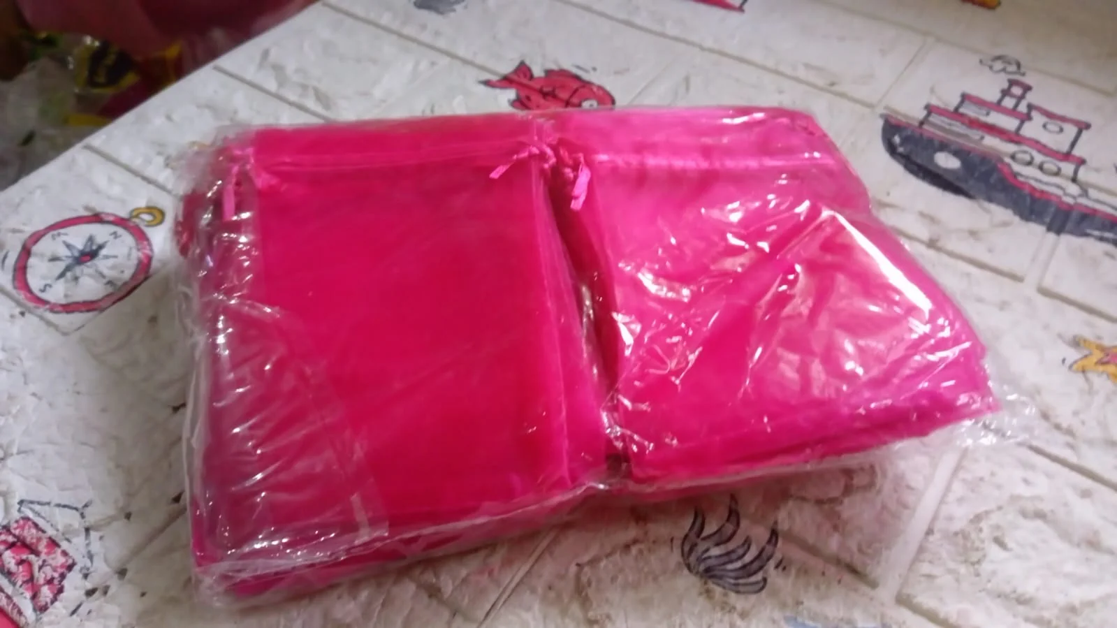 Organza Gift Bags Small Mesh Bags Drawstring Gift Bags  Festival Gift Bags (100 Pcs Set) - Image 7