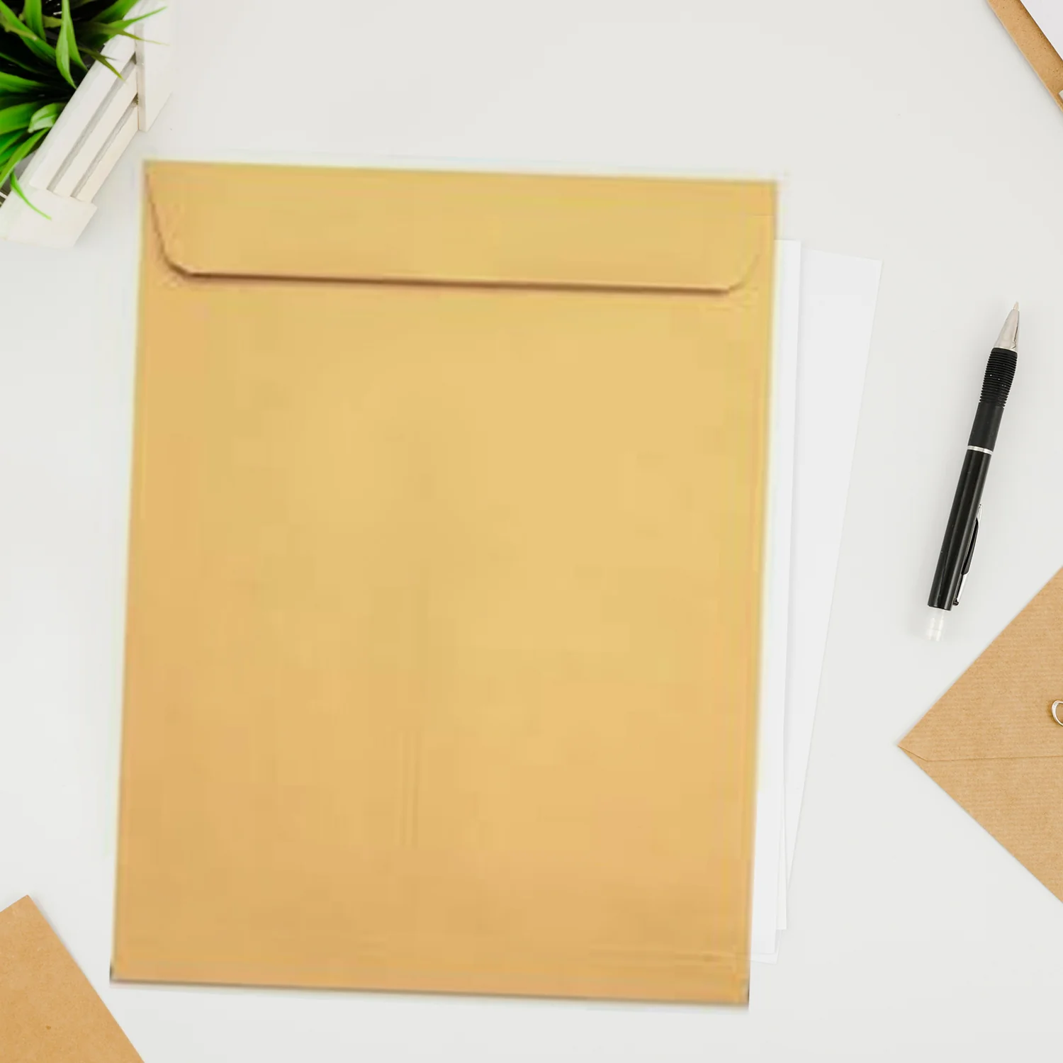 Brown Kraft Envelope for Invitations & Office Use (Mix Size / 1 Pc) - Image 4