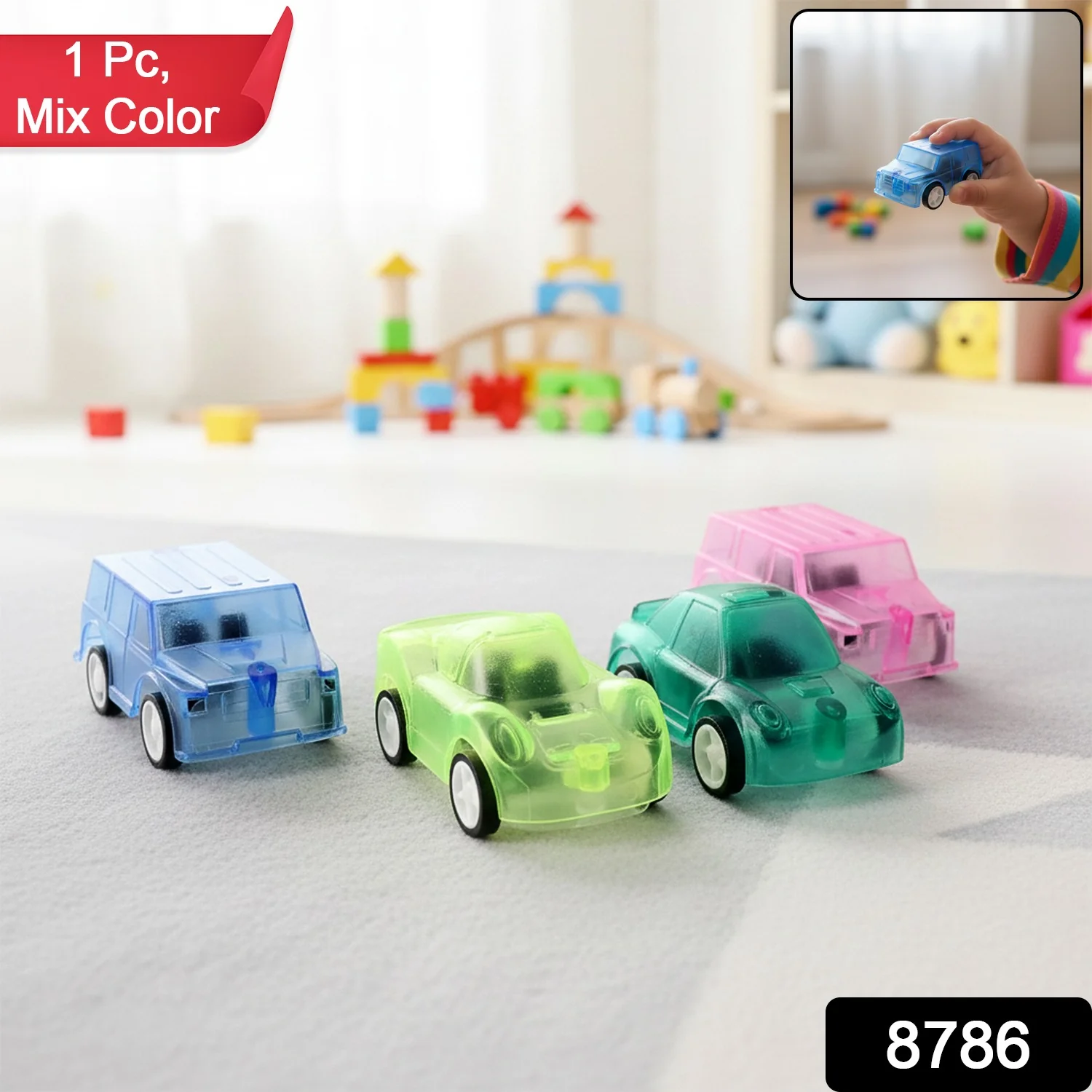 Mini Pull Back Car used widely by kids and children (1 Pc) - Image 2
