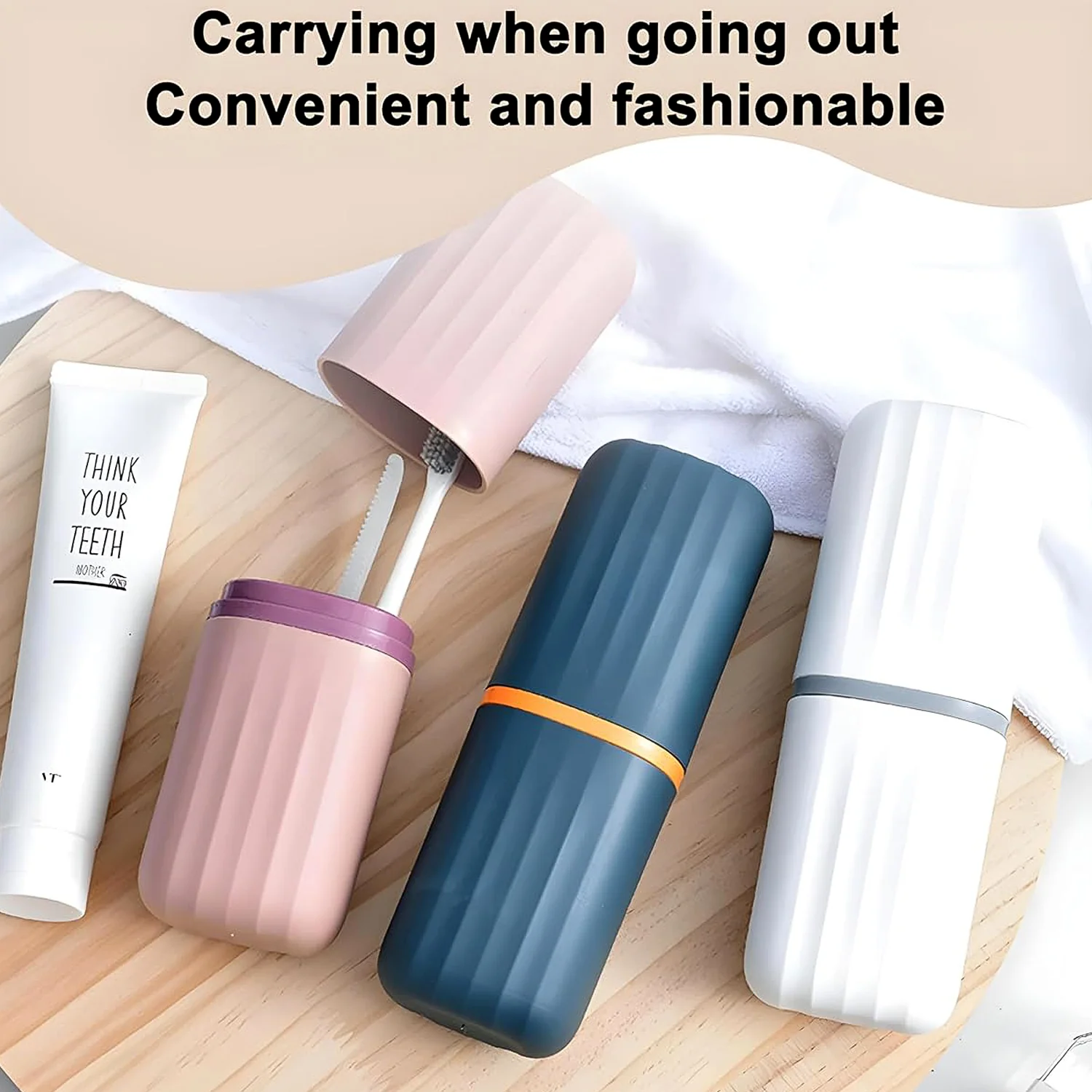 Plastic Hygienic Toothbrush Travel Portable Case (2 Pc) - Image 12