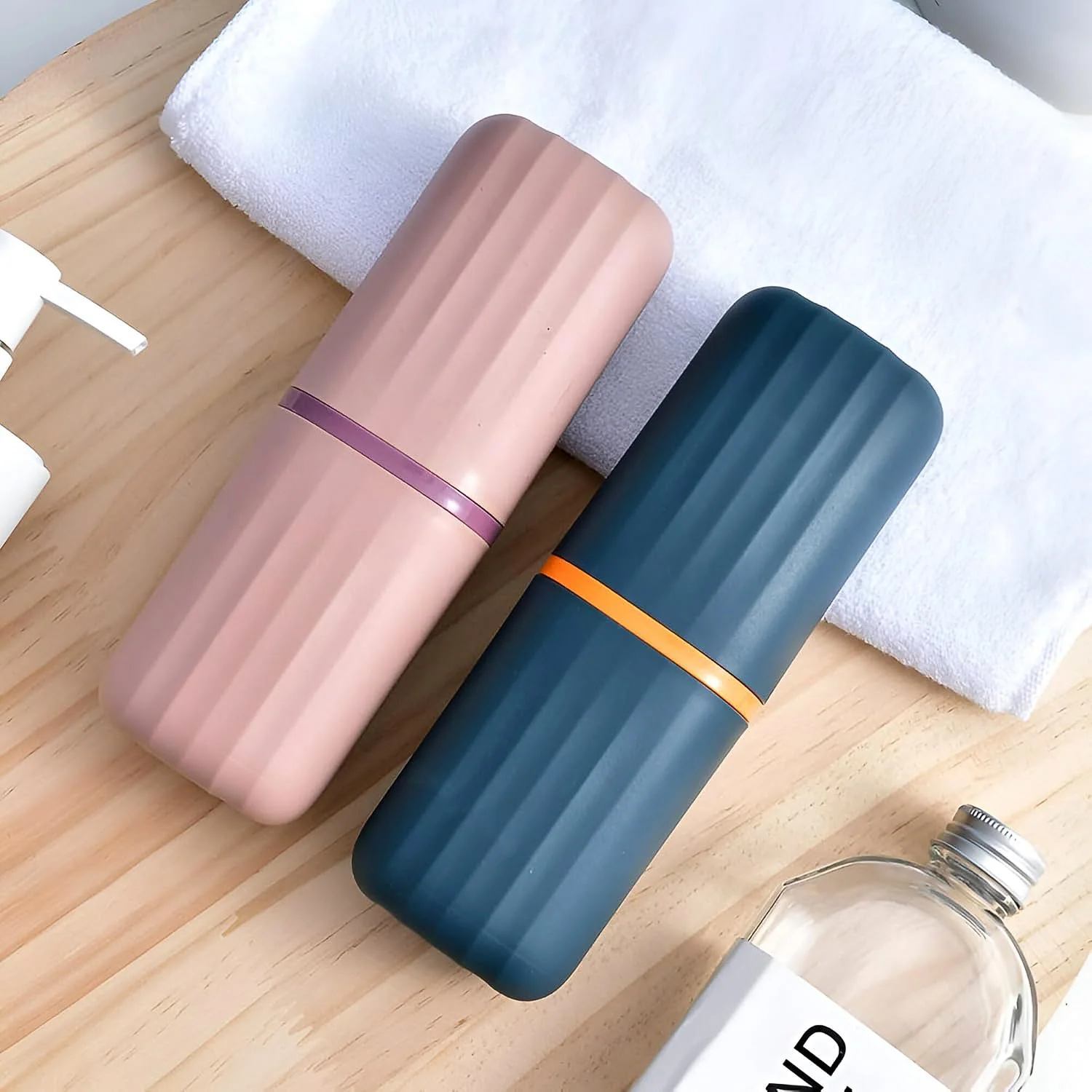 Plastic Hygienic Toothbrush Travel Portable Case (2 Pc) - Image 6