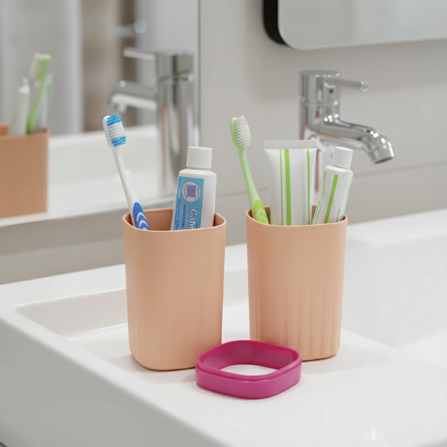 Plastic Hygienic Toothbrush Travel Portable Case (2 Pc) - Image 9