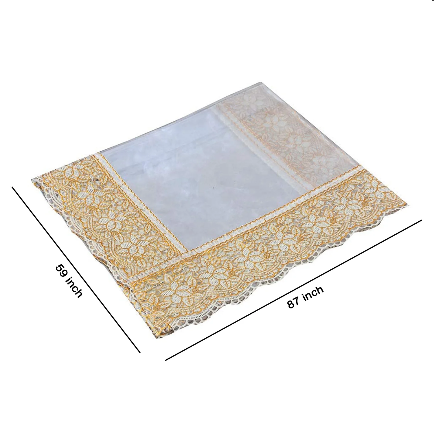 87x59 Inch Transparent PVC Table Cover (1 Pc) - Image 6
