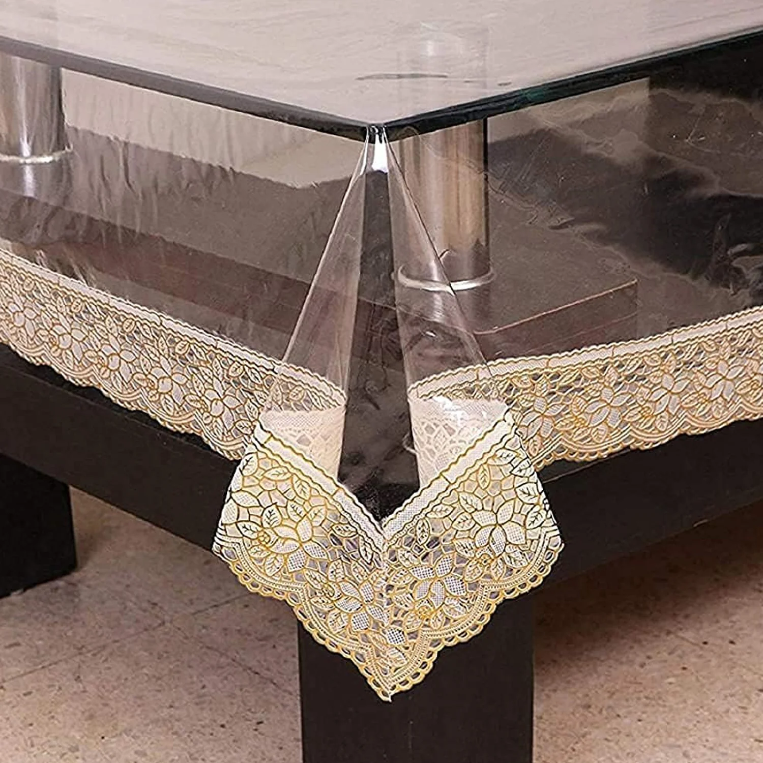 87x59 Inch Transparent PVC Table Cover (1 Pc) - Image 8