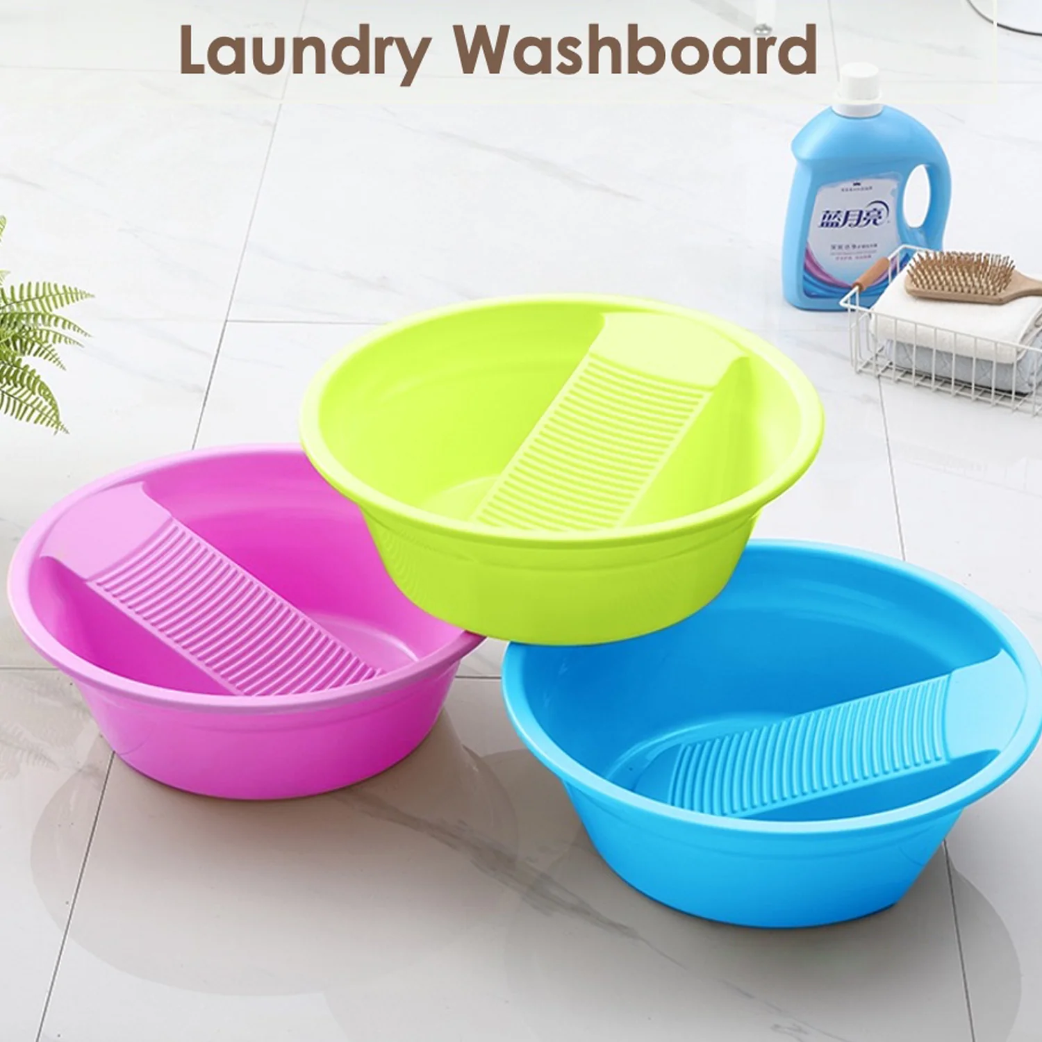 Washing Basket,Washing Tub, Laundry Board - Image 3