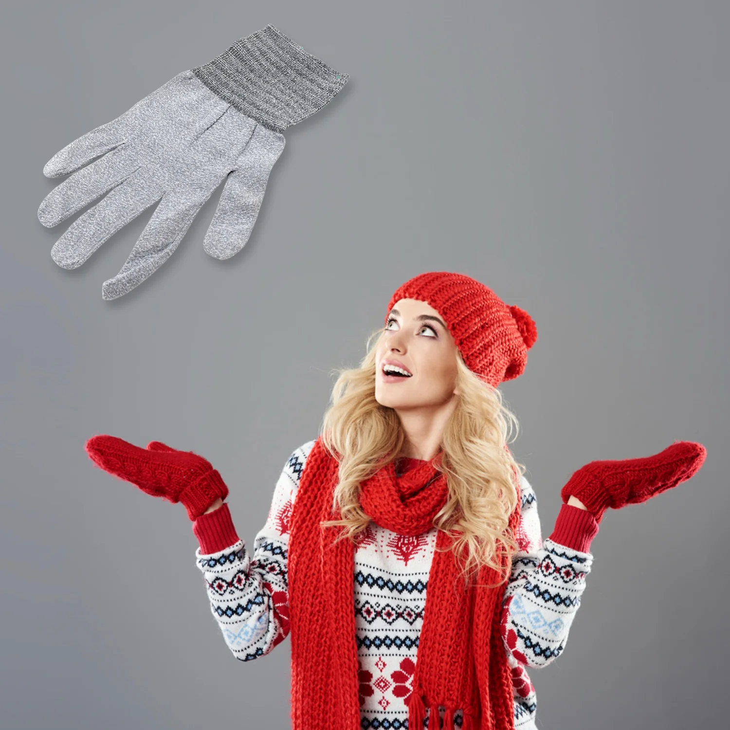 1 Pair Cut Resistant Gloves Anti Cut Heat Resistant Safety Work Gloves - Image 5