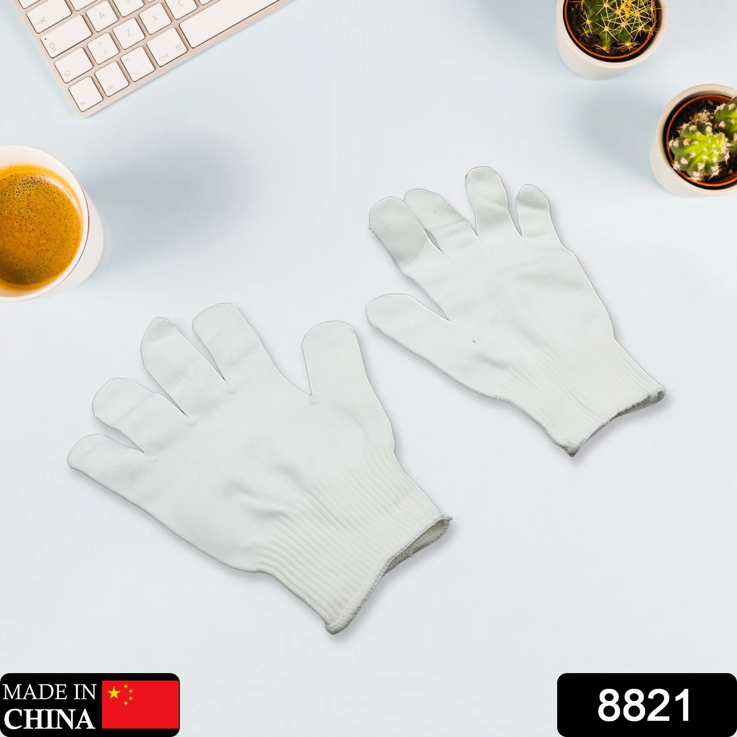 1 Pair Cut Resistant Gloves Anti Cut Gloves Heat Resistant Kint Safety Work Gloves High Performance Protection, Food Grade BBQ - Image 2